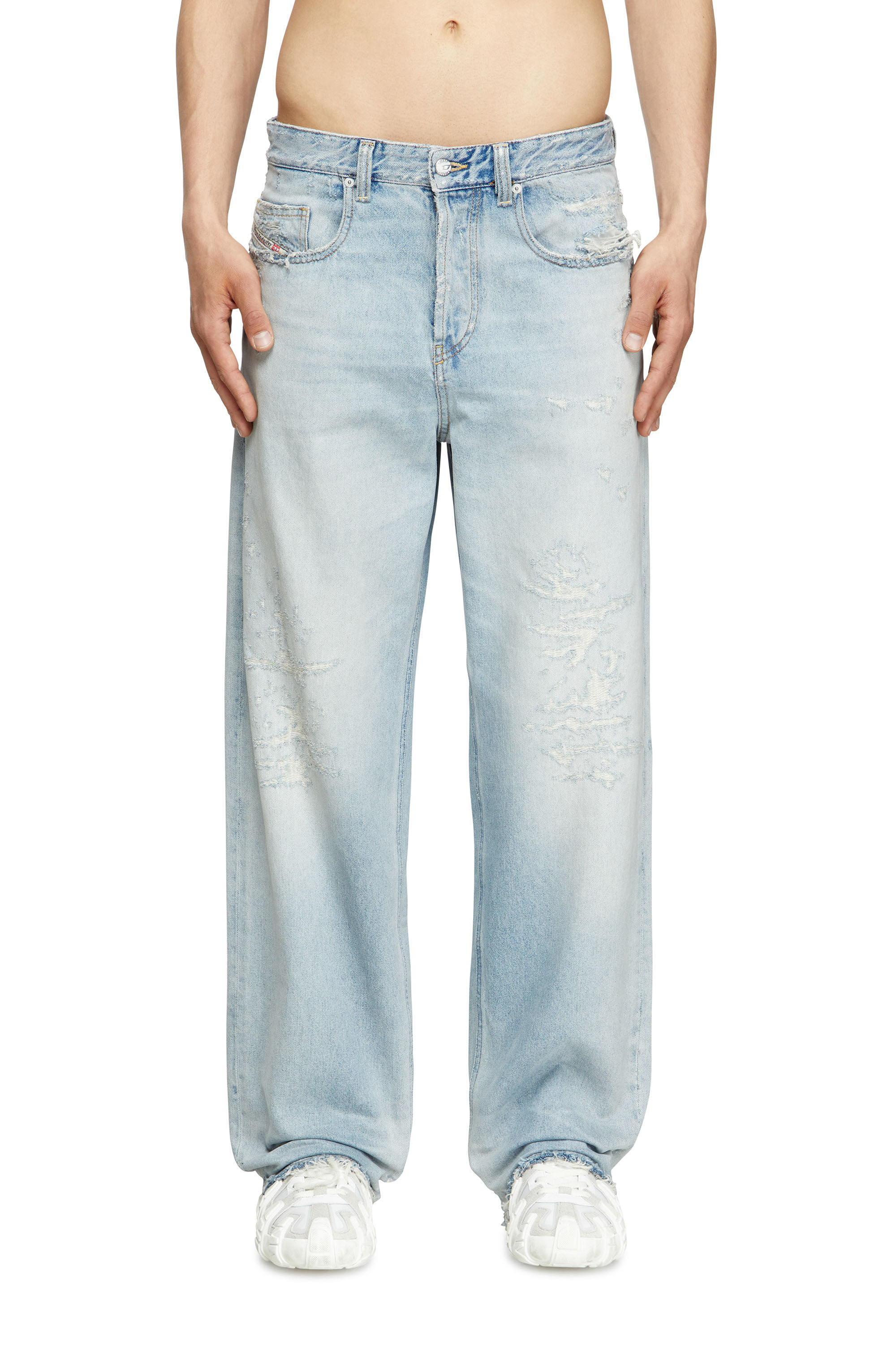 Diesel - Herren Relaxed Jeans 2001 D-Macro 09M53, Hellblau - 3