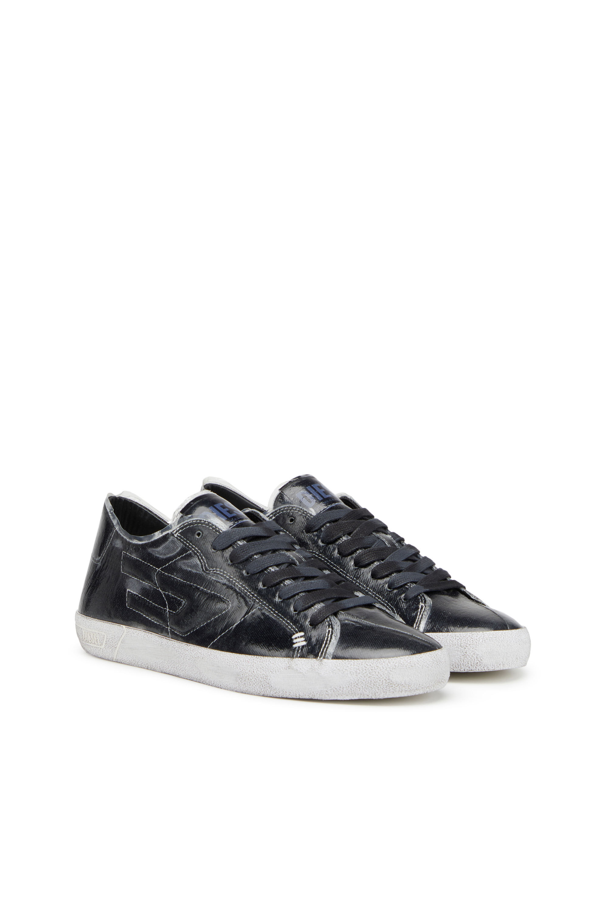 Diesel - S-LEROJI LOW W, Damen S-Leroji Low W - Sneakers aus Canvas mit Overlay aus TPU in Schwarz - 2