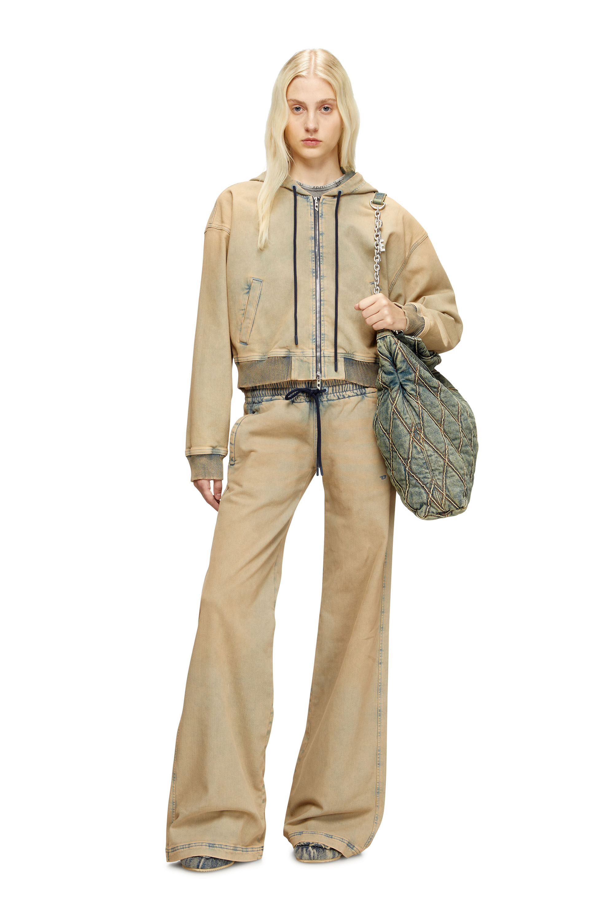 Diesel - Damen Relaxed 2078 D-Ainty Joggjeans® 09M33, Blau/Beige - 1