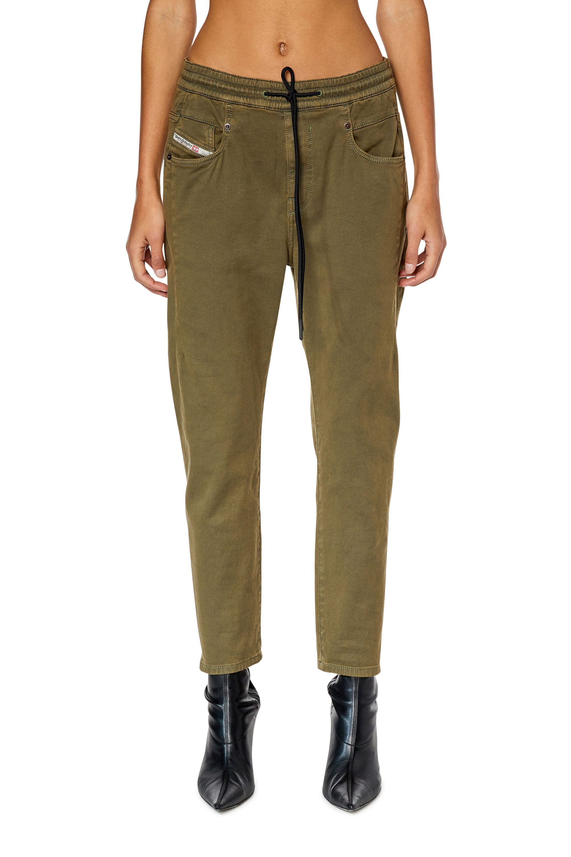 Diesel - Boyfriend Fayza JoggJeans® 068DY, Armeegrün - Image 3
