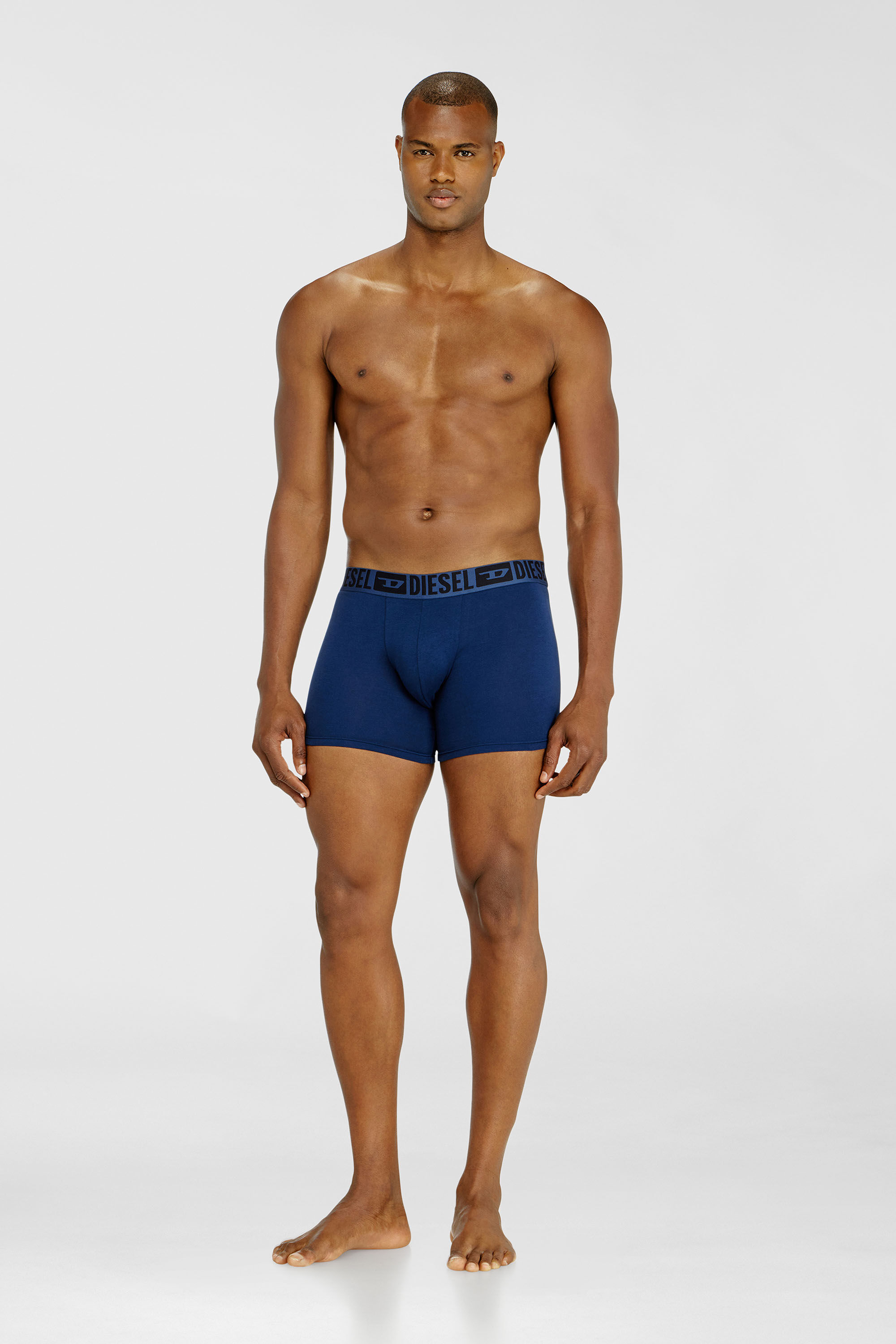 Diesel - SEBASTIAN-D-CORE-3PACK, Herren Boxer-Slips aus stretch-baumwolle im Dreierpack in Schwarz/Blau - 1