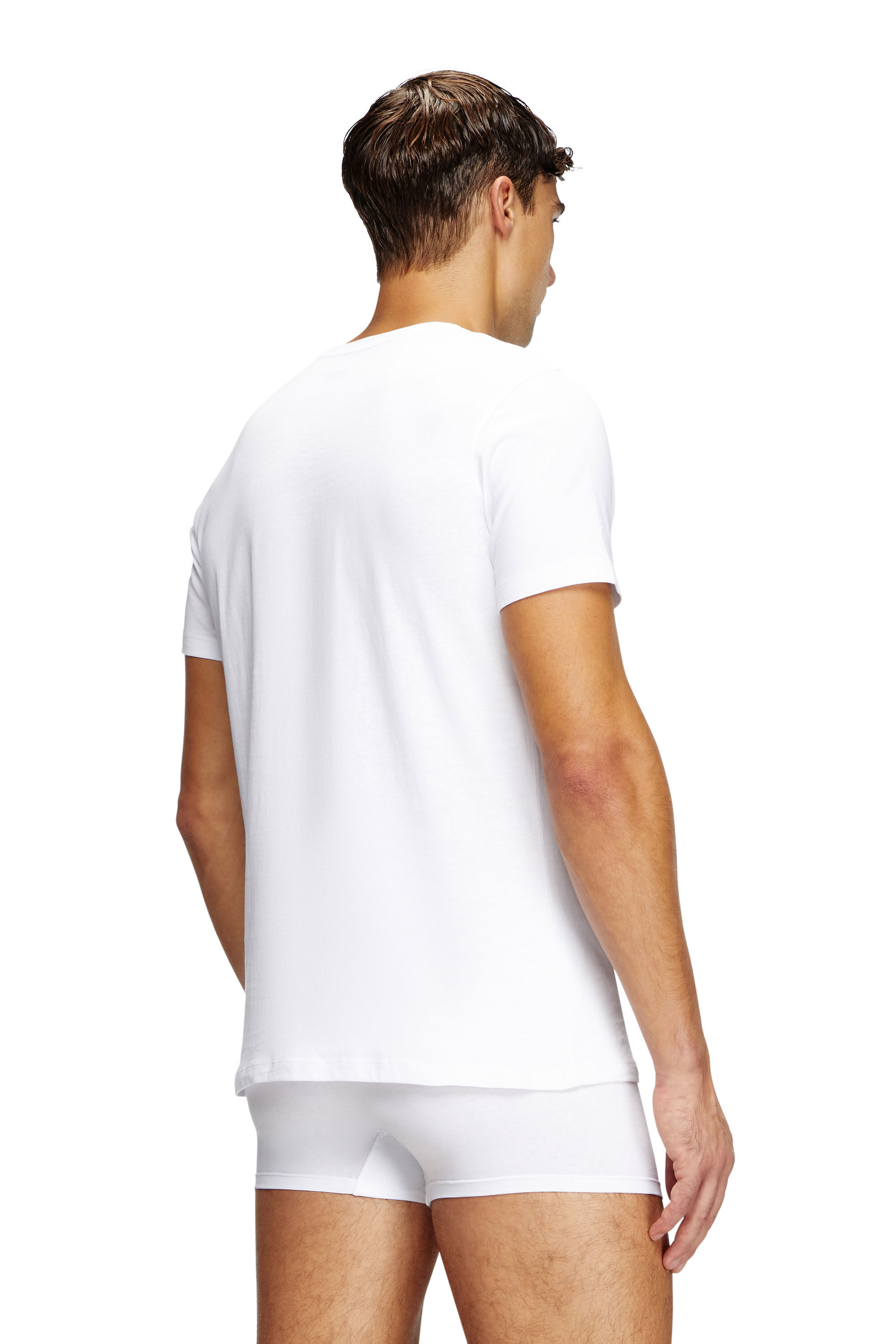 Diesel - MICHAEL-D-BOX-3PACK, Herren T-Shirts mit V-Ausschnitt im Dreierpack in Weiß - 4