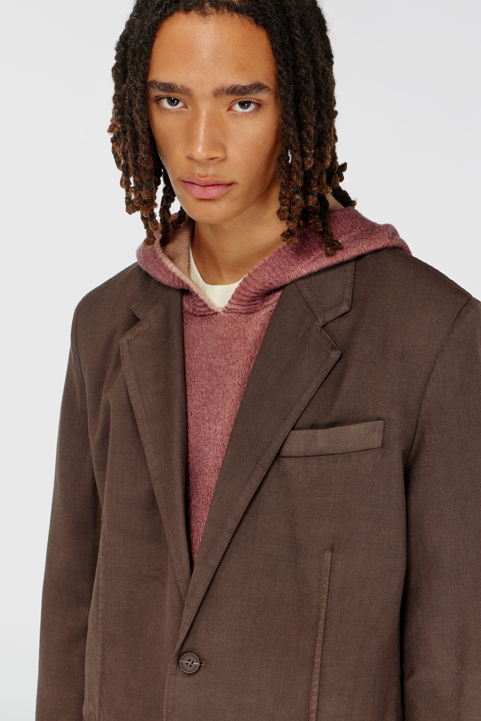 Diesel - J-CREED-AECB, Herren Blazer aus stretchwolle in Braun - 5