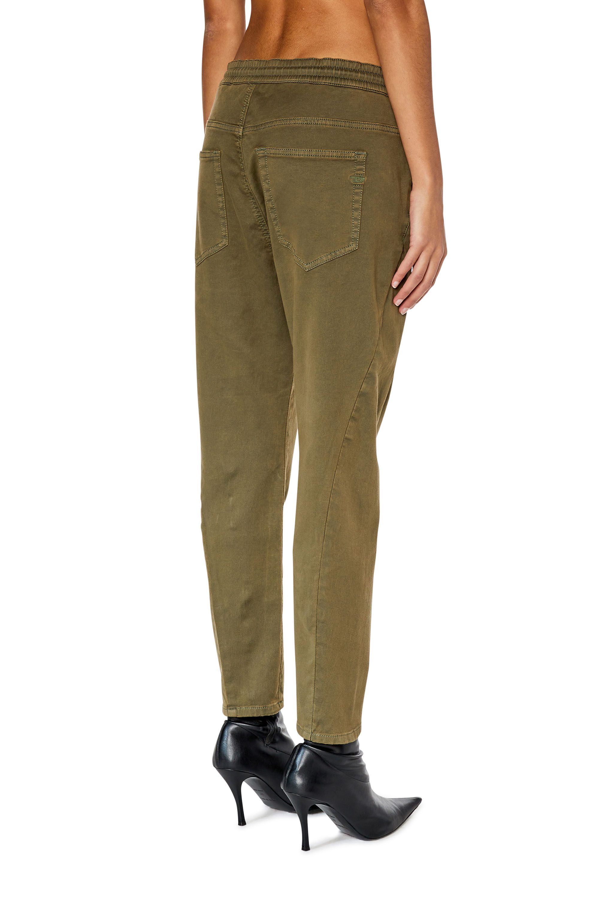 Diesel - Boyfriend Fayza JoggJeans® 068DY, Armeegrün - Image 4