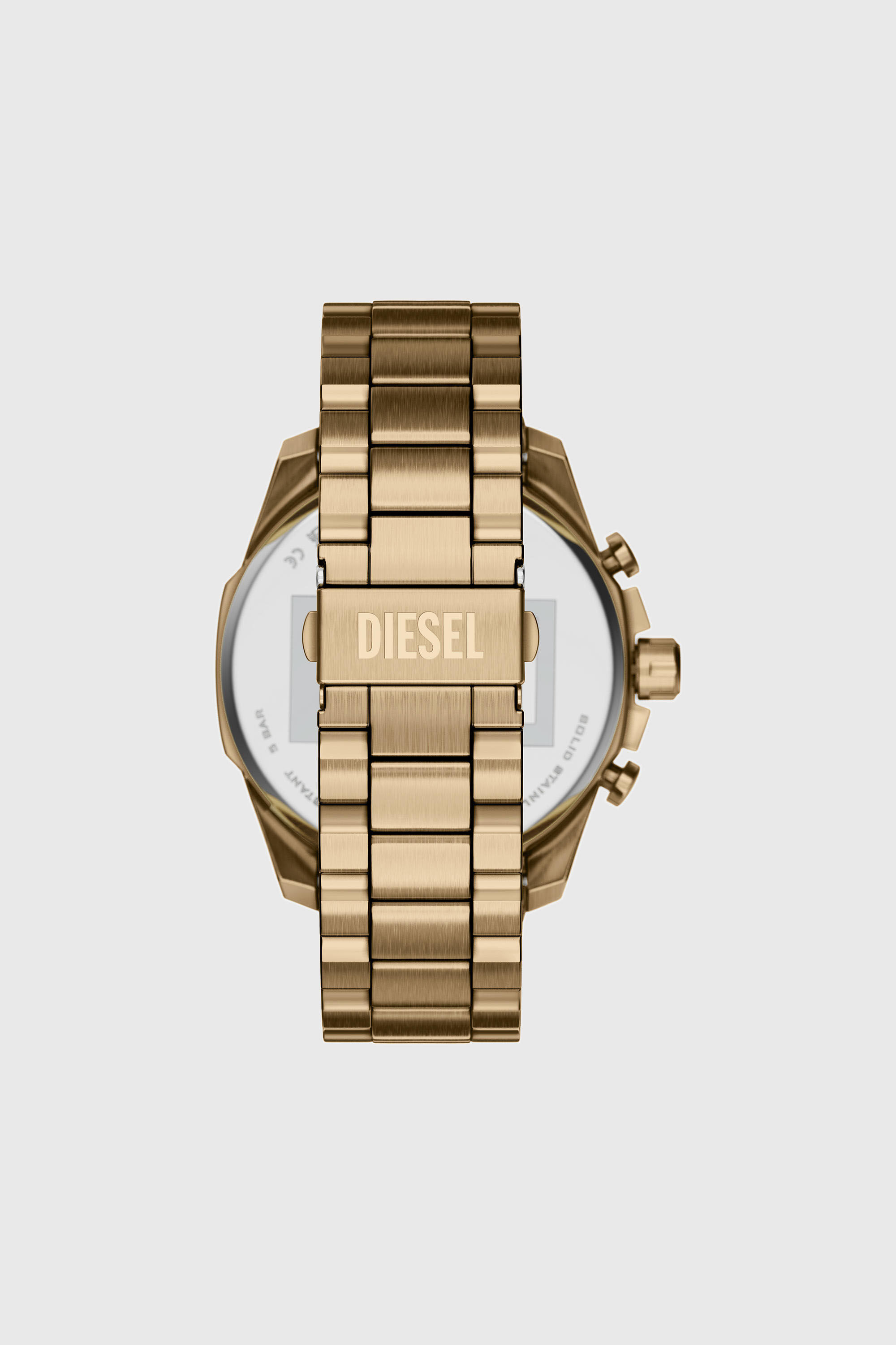 Diesel - DZ4736 WATCH, Herren Mega Chief Slim Uhr aus Edelstahl in Altgoldoptik in Gold - 3