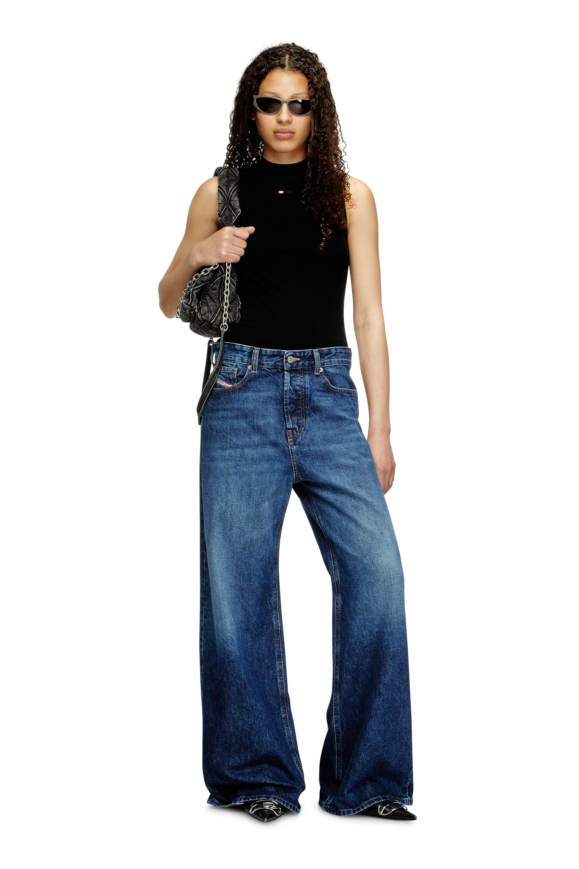 Diesel - Damen Relaxed Jeans 1996 D-Sire 09I27, Dunkelblau - 1