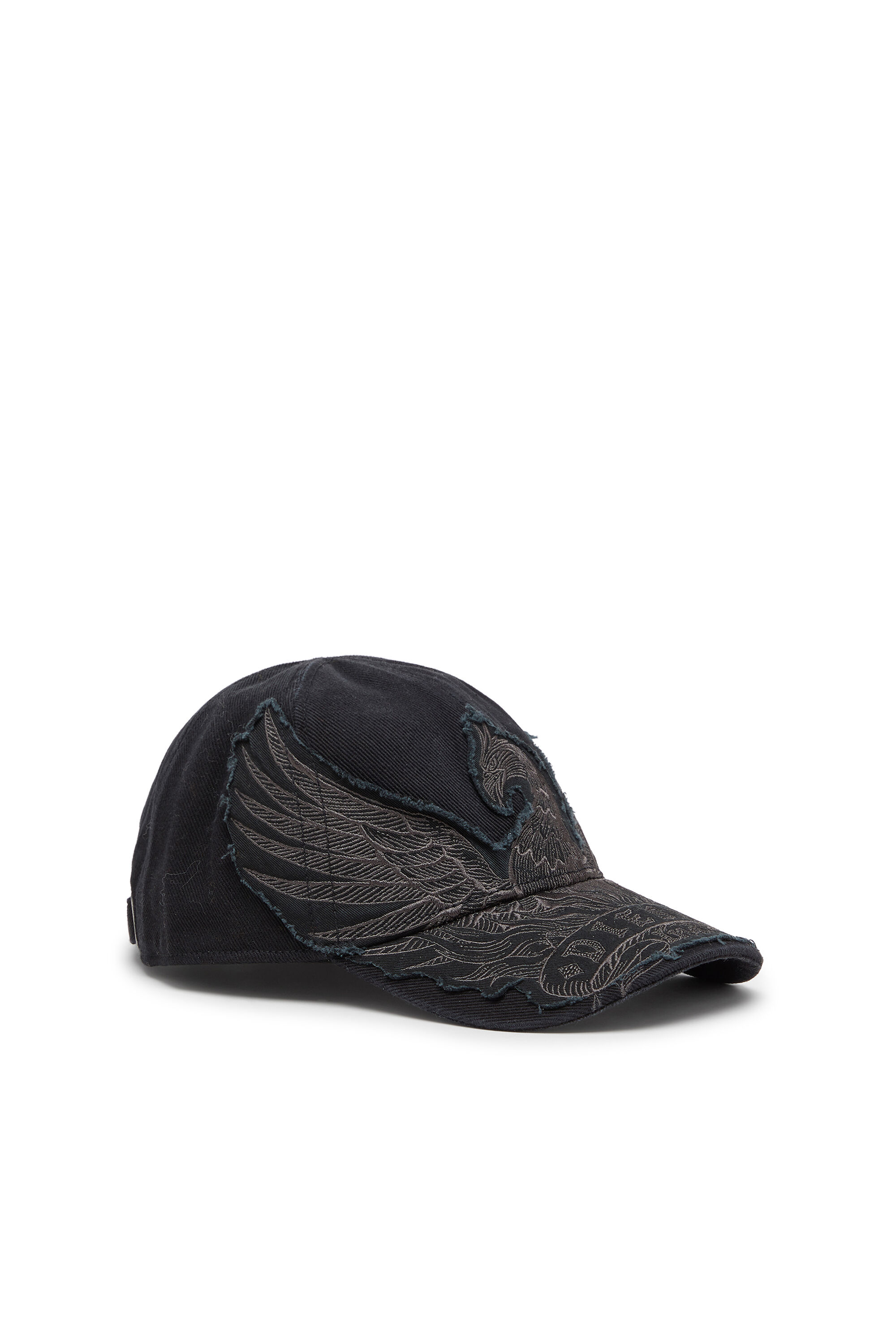 Diesel - C-PHENIX, Herren Baseballkappe mit Phoenix-Stickerei in Schwarz - 1