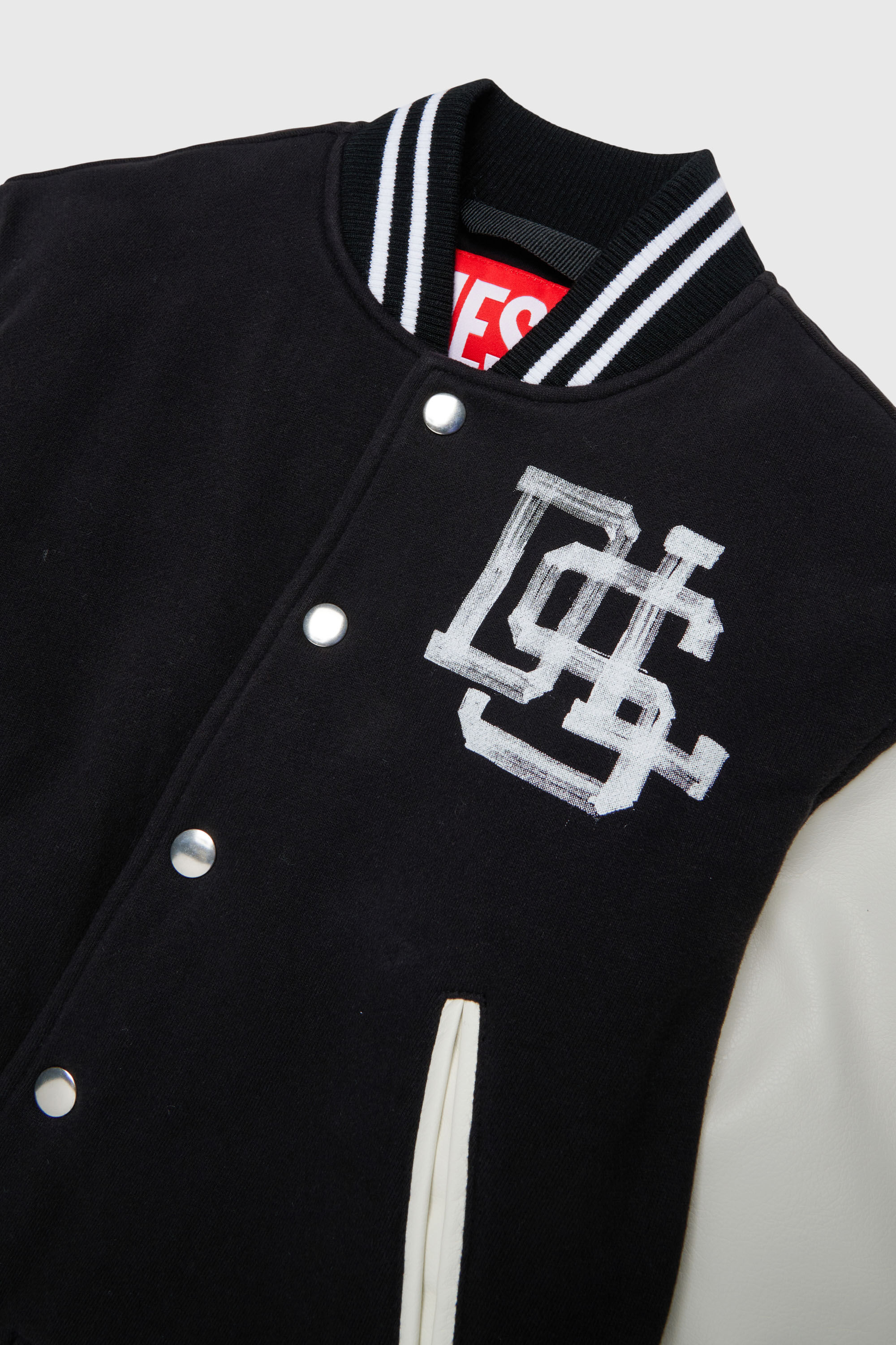 Diesel - JBAND, Herren Colour-block Varsity-Jacke in Schwarz - 3