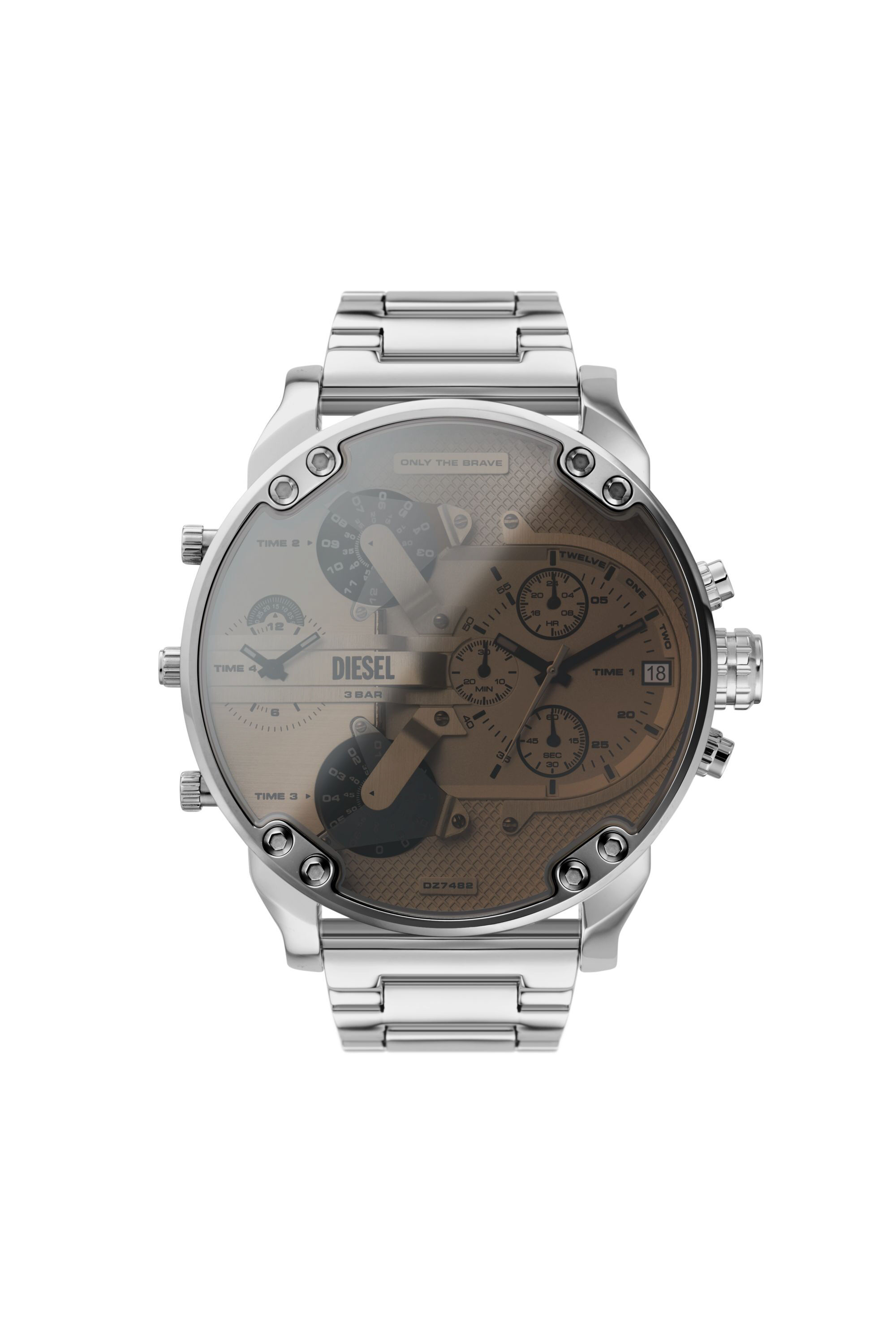 Diesel - DZ7482, Herren Mr. Daddy 2.0 Chronograph aus Edelstahl in Silber - 1
