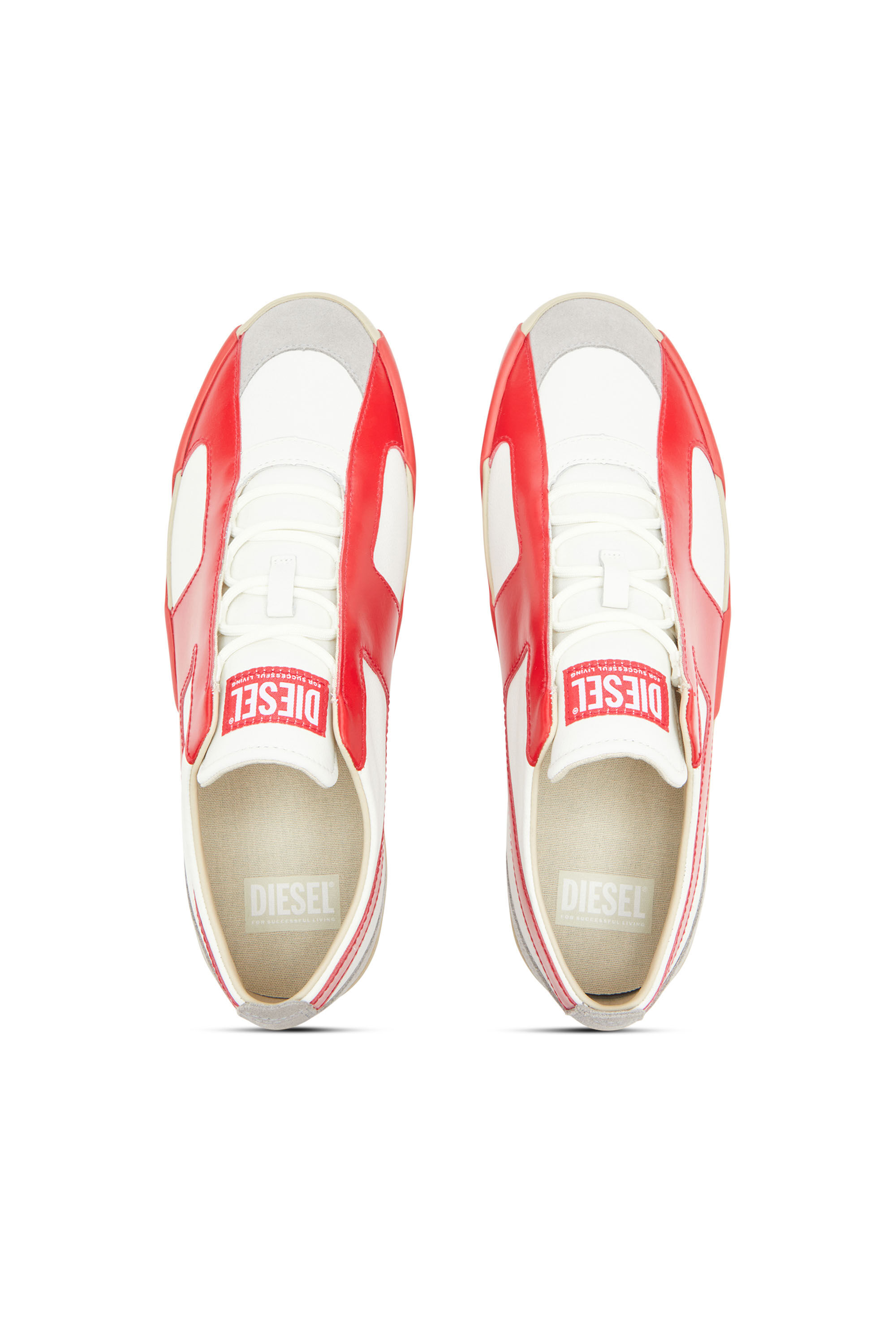Diesel - S-SLANTE-D LOW, Herren Sneaker aus Wildleder und Leder mit D-Logo in null - 4