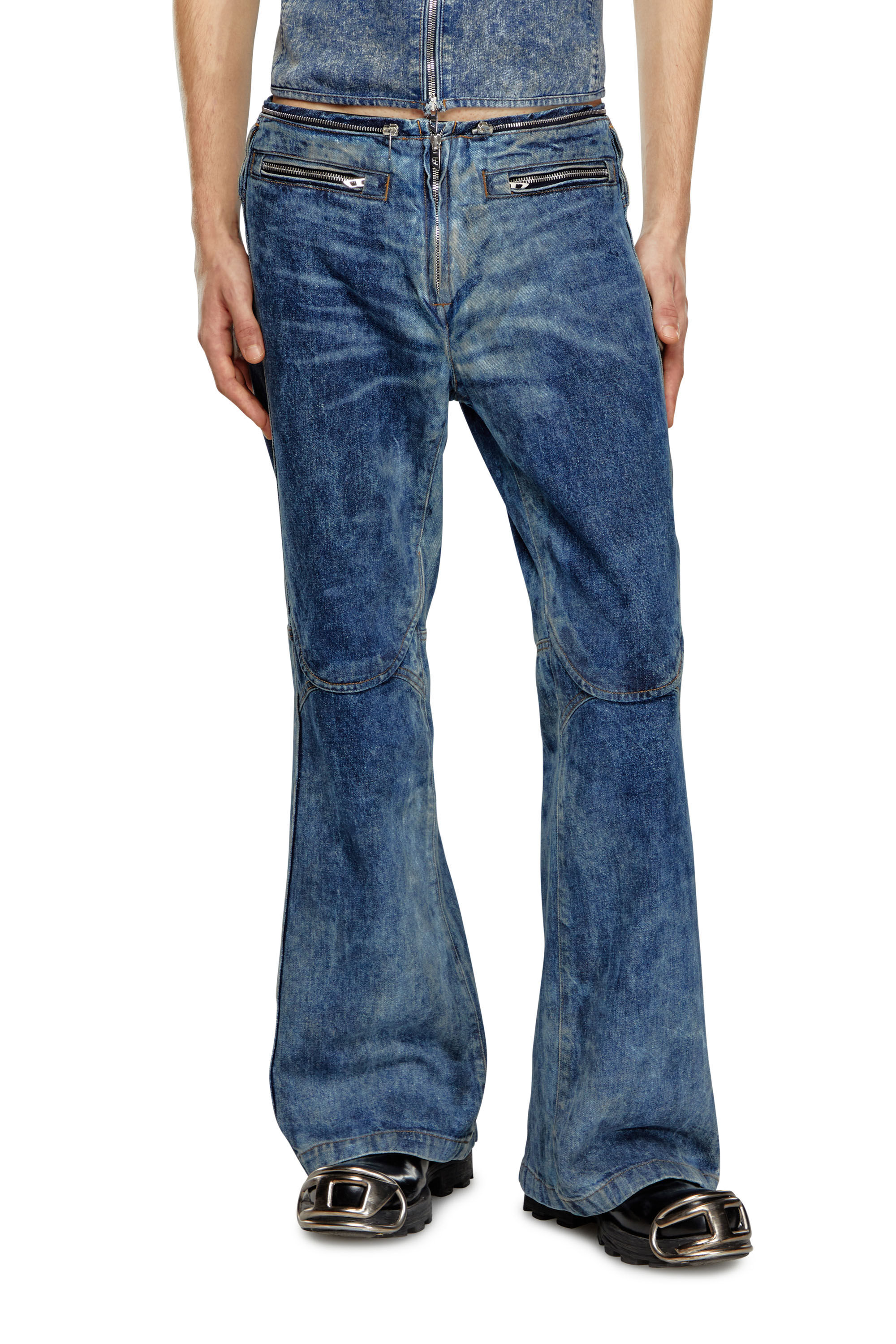 Diesel - Man Straight Jeans D-Gen 0PGAX, Dark Blue - Image 3
