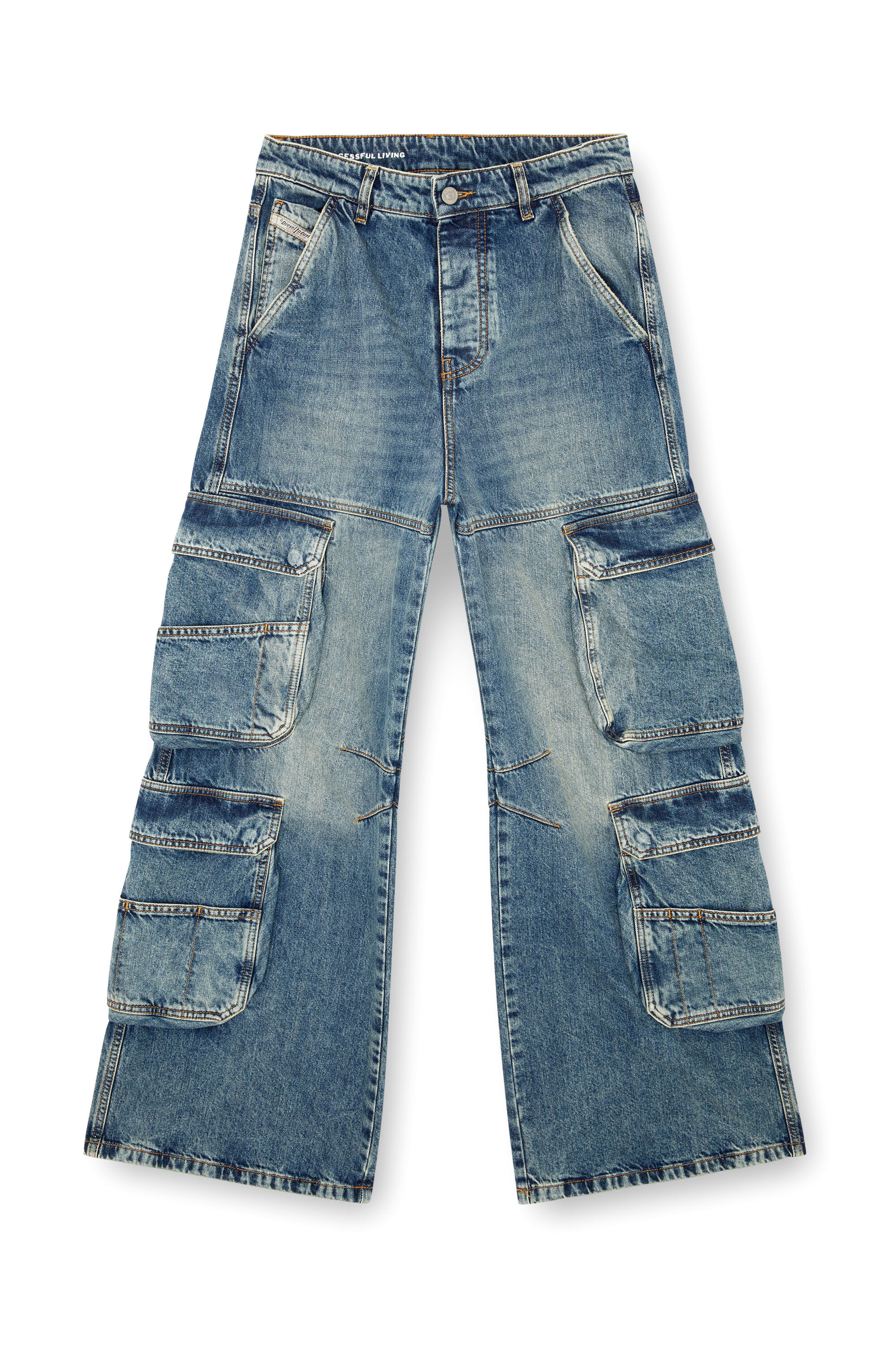 Diesel - Damen Straight Jeans 1996 D-Sire 0NLAX, Mittelblau - Image 2