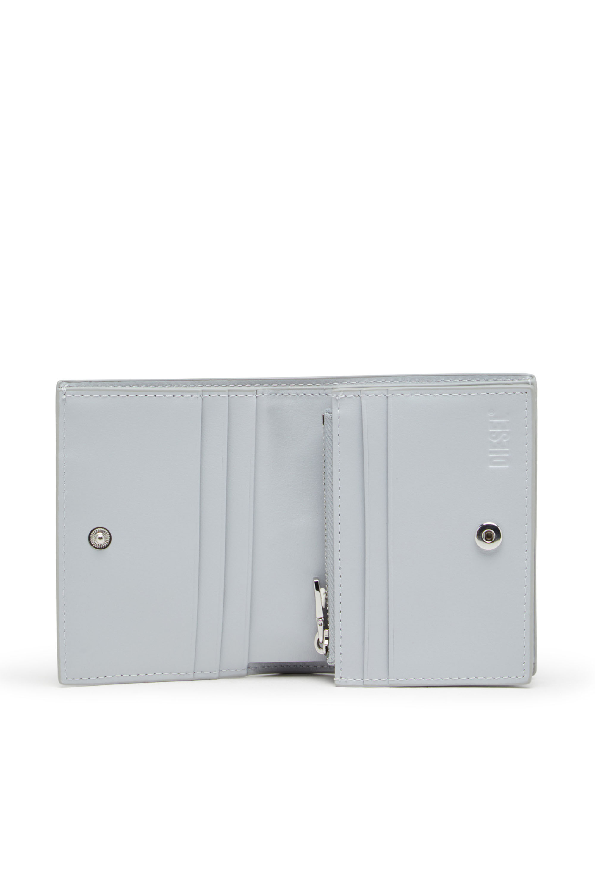 Diesel - PLAY BI FOLD III, Damen Portemonnaie aus glänzendem PU in Grau - 3