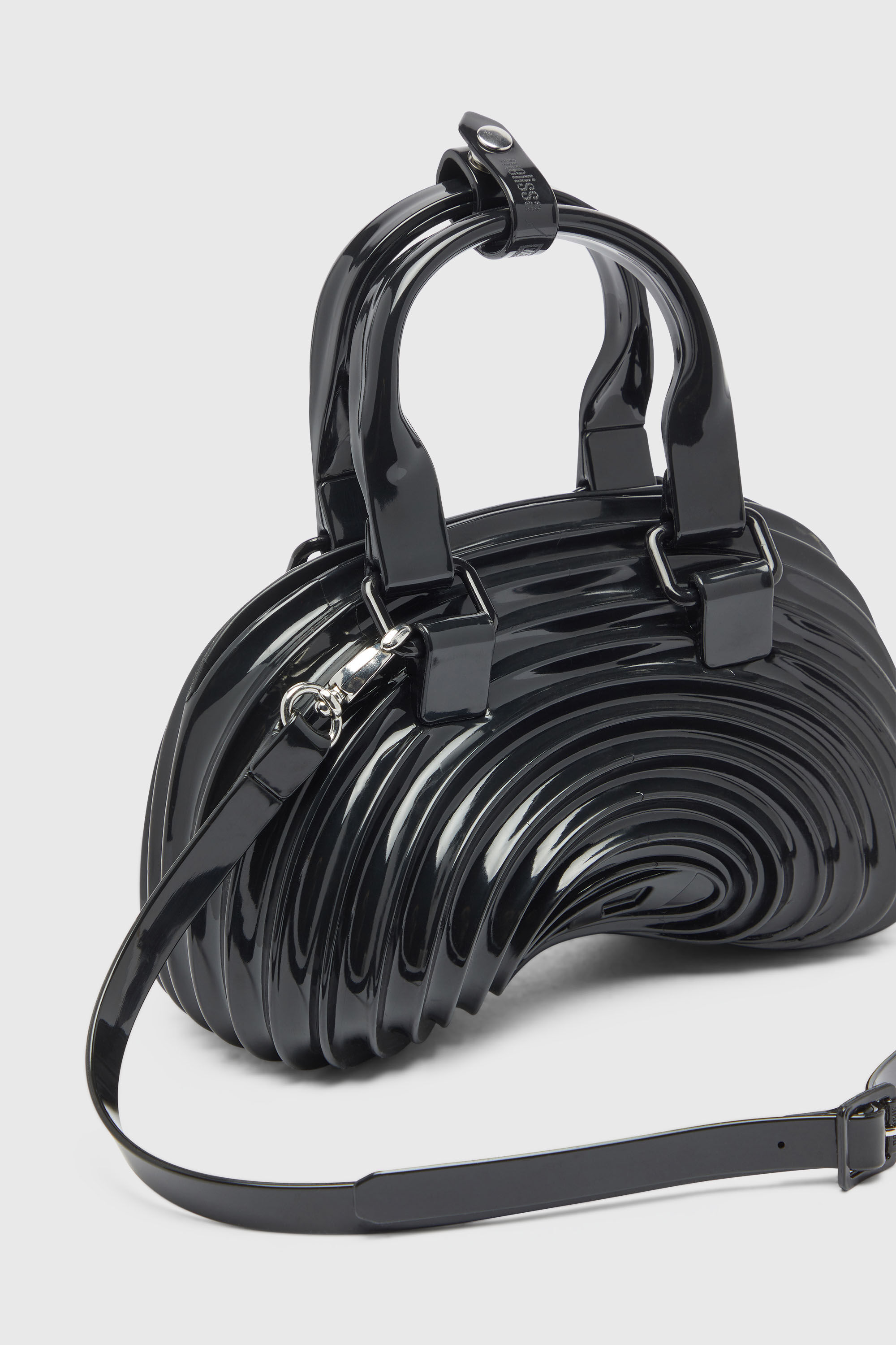 Diesel - MELISSA QUANTUM DOME, Damen Quantum Dome &ndash; Handtasche aus Melflex&reg; in Schwarz - 6