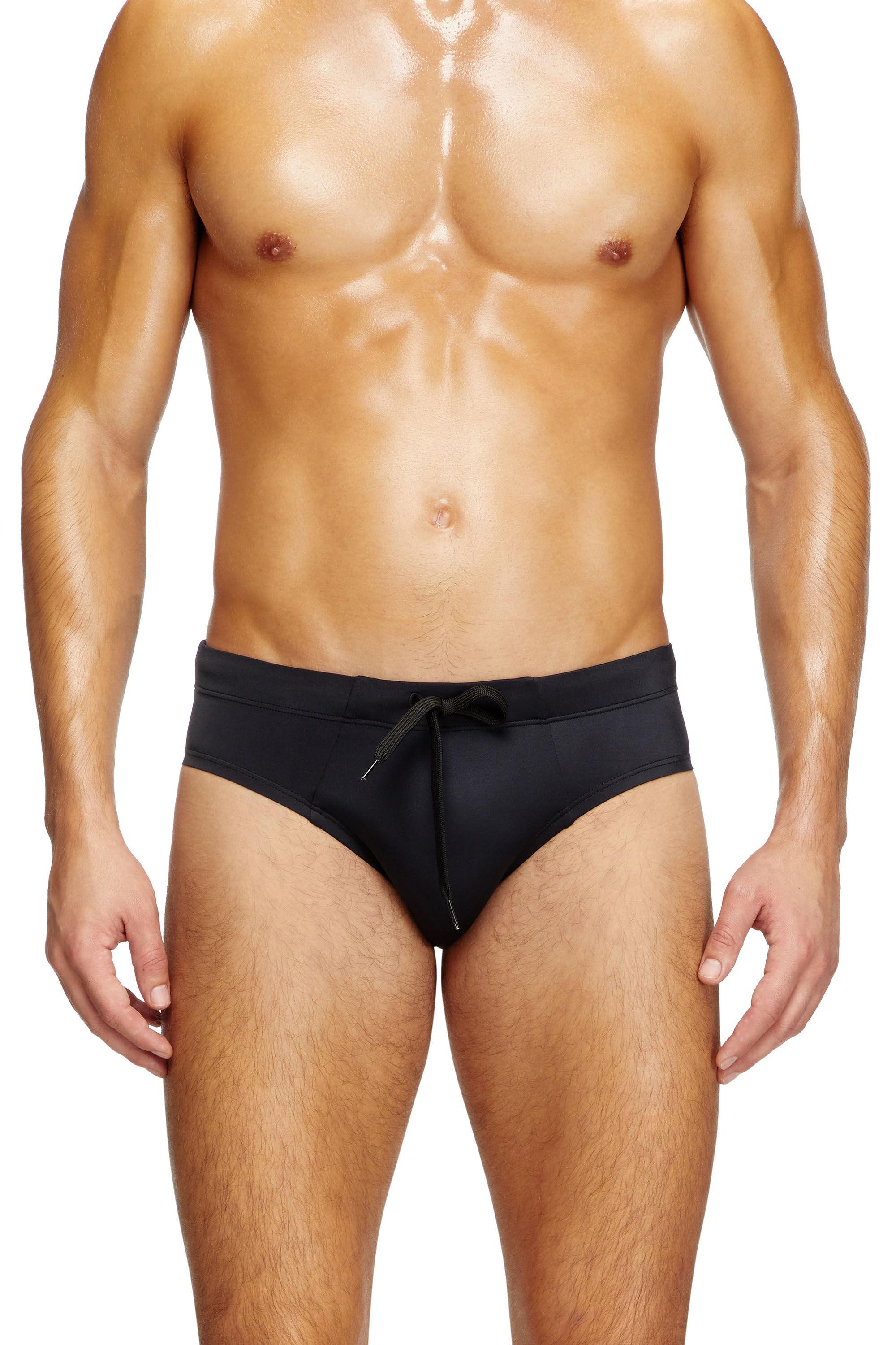 Diesel - ALFIE-D-CORE, Herren Badehose mit Logo auf der Rückseite in Schwarz - 1