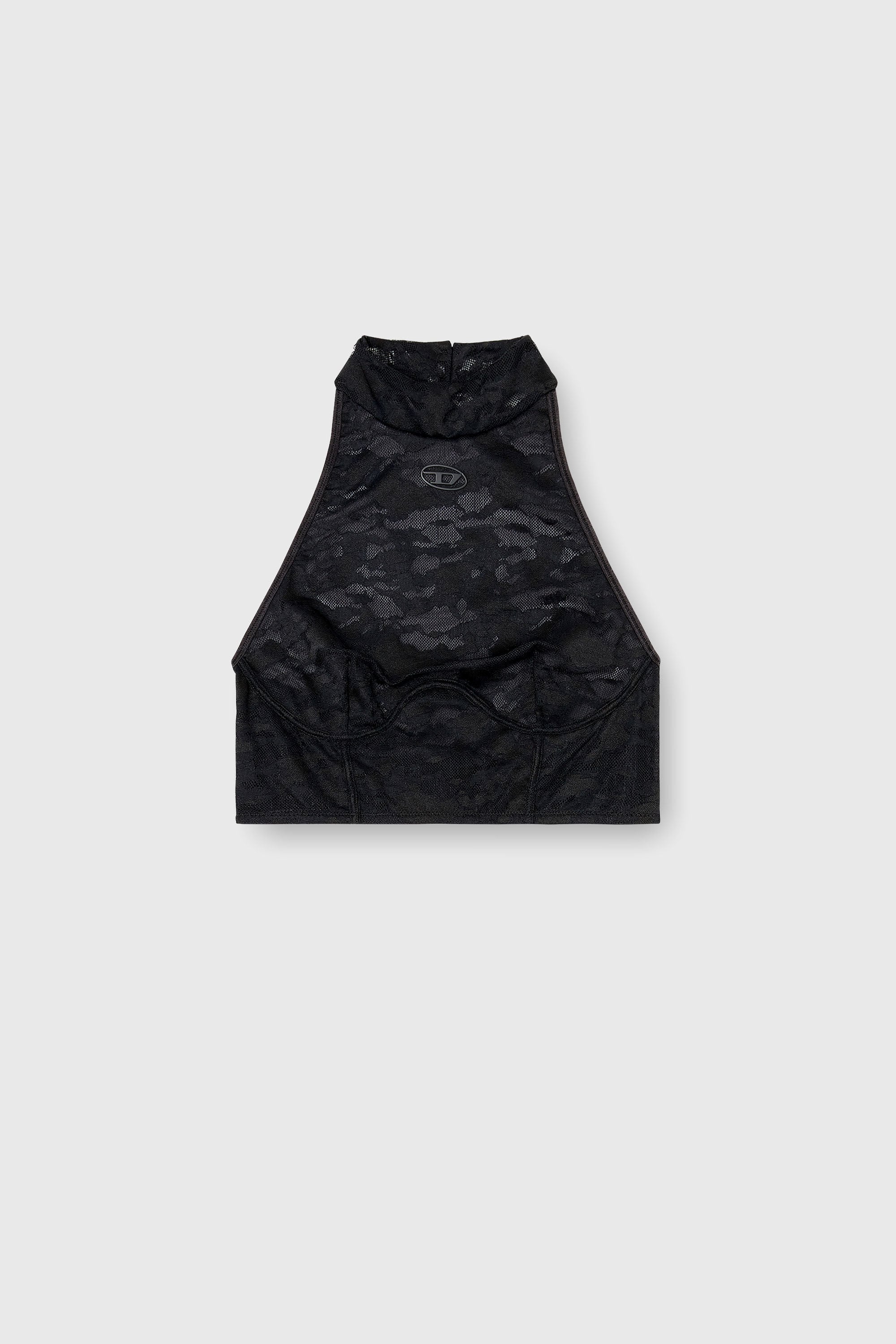 Diesel - MARCIA-UTLT, Damen Spitzen-Bralette mit Neckholder in Schwarz - 2