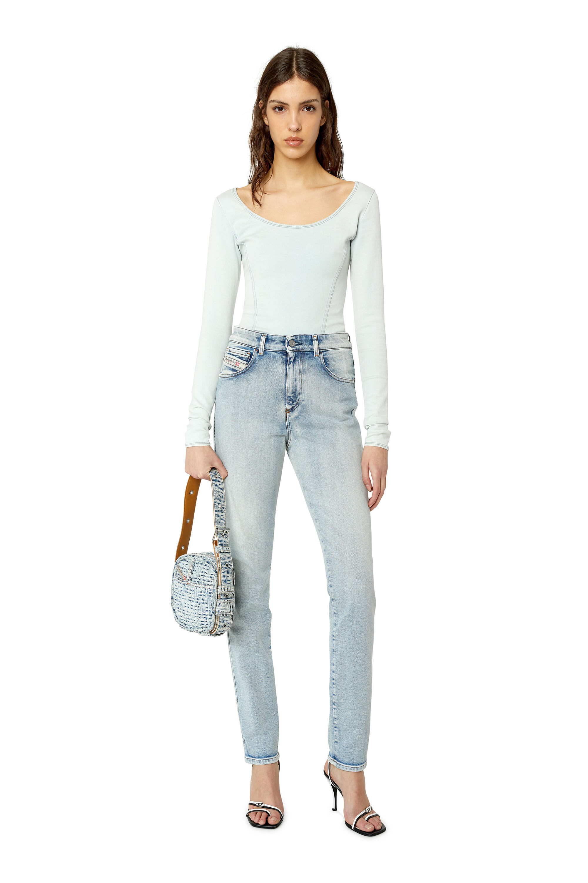 Diesel - 1994 9C08L Straight Jeans, Hellblau - Image 1