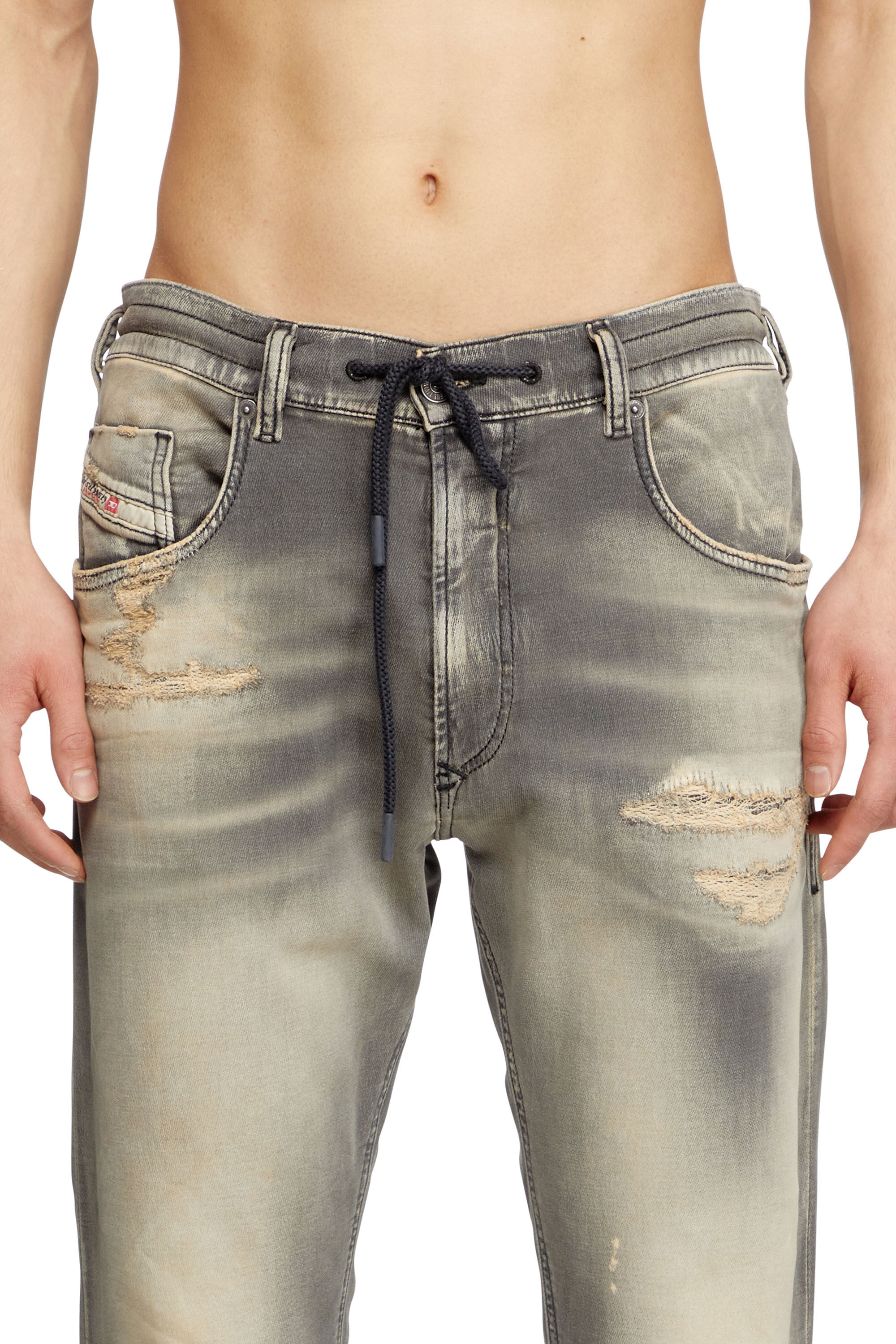 Diesel - Herren Regular 2030 D-Krooley Joggjeans® 068PF, Hellgrau - 5