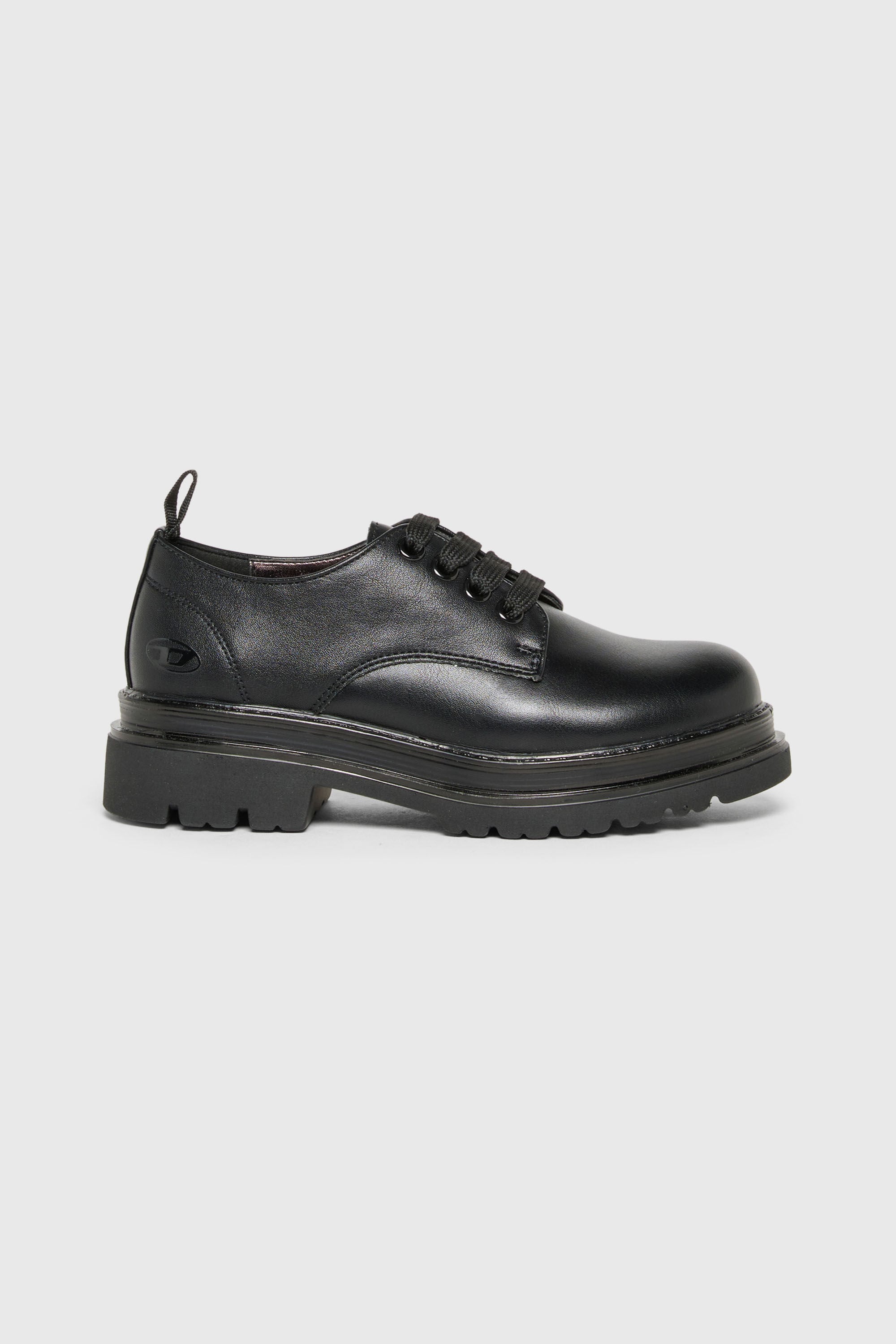 Diesel - D-DERBL-PU, Unisex's D-Derbl- Derby shoes with lug sole in Black - 1