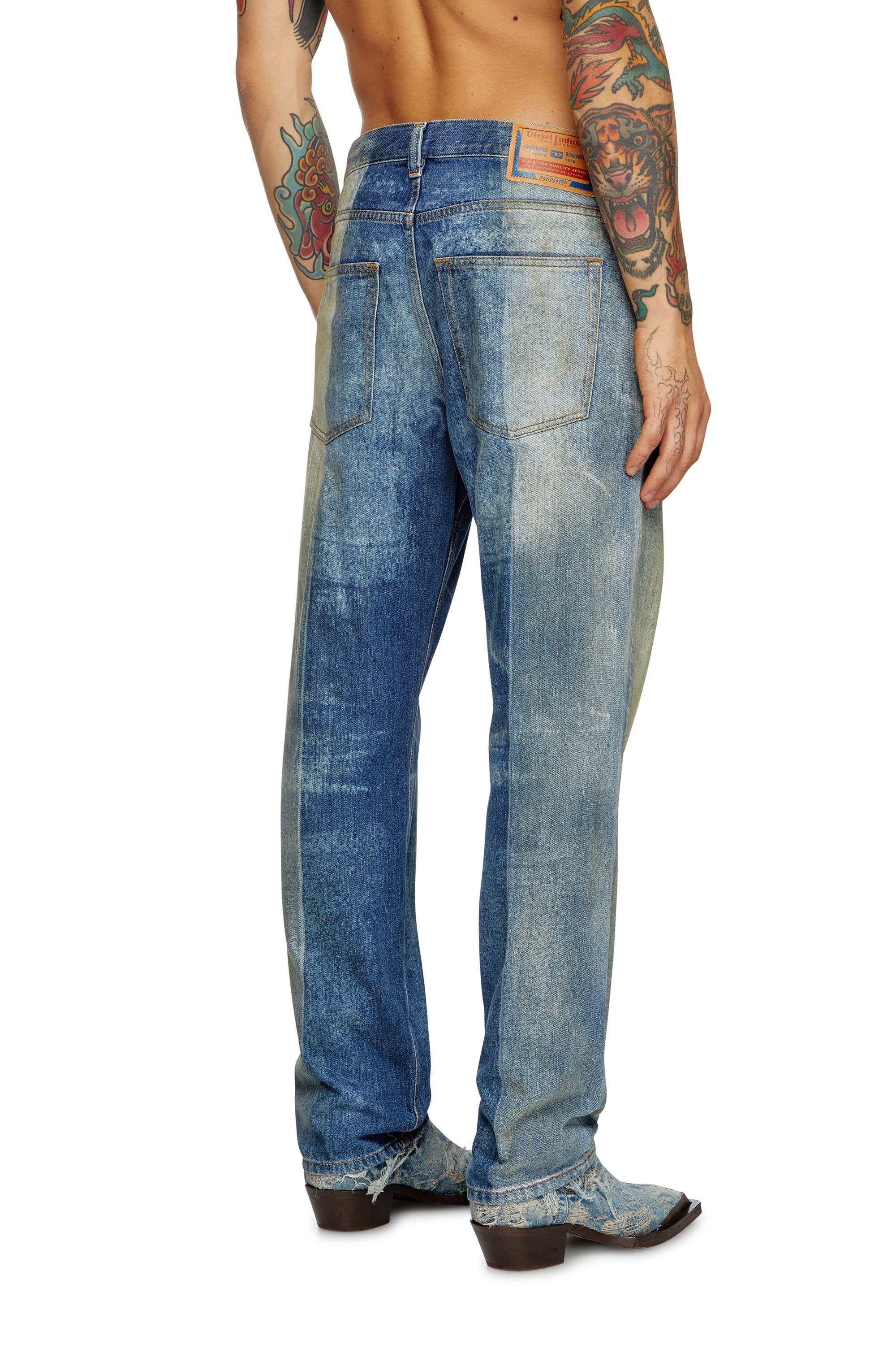 Diesel - Herren Straight Jeans 2010 D-Macs 09L04, Mittelblau - Image 4