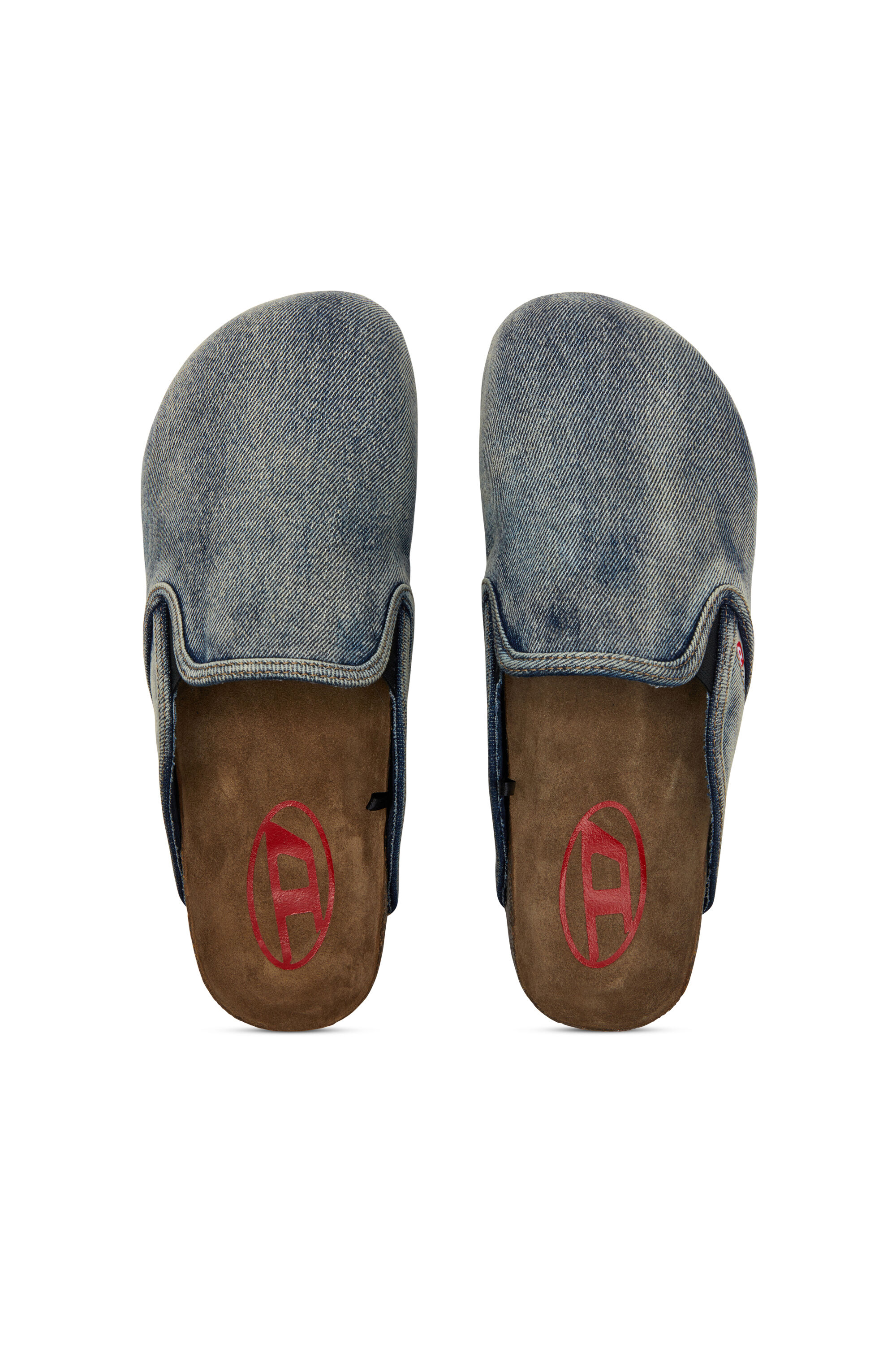 Diesel - D-WOODSTOCK SLIP-ON, Herren D-Woodstock-Mules aus Denim in Dunkelblau - 4