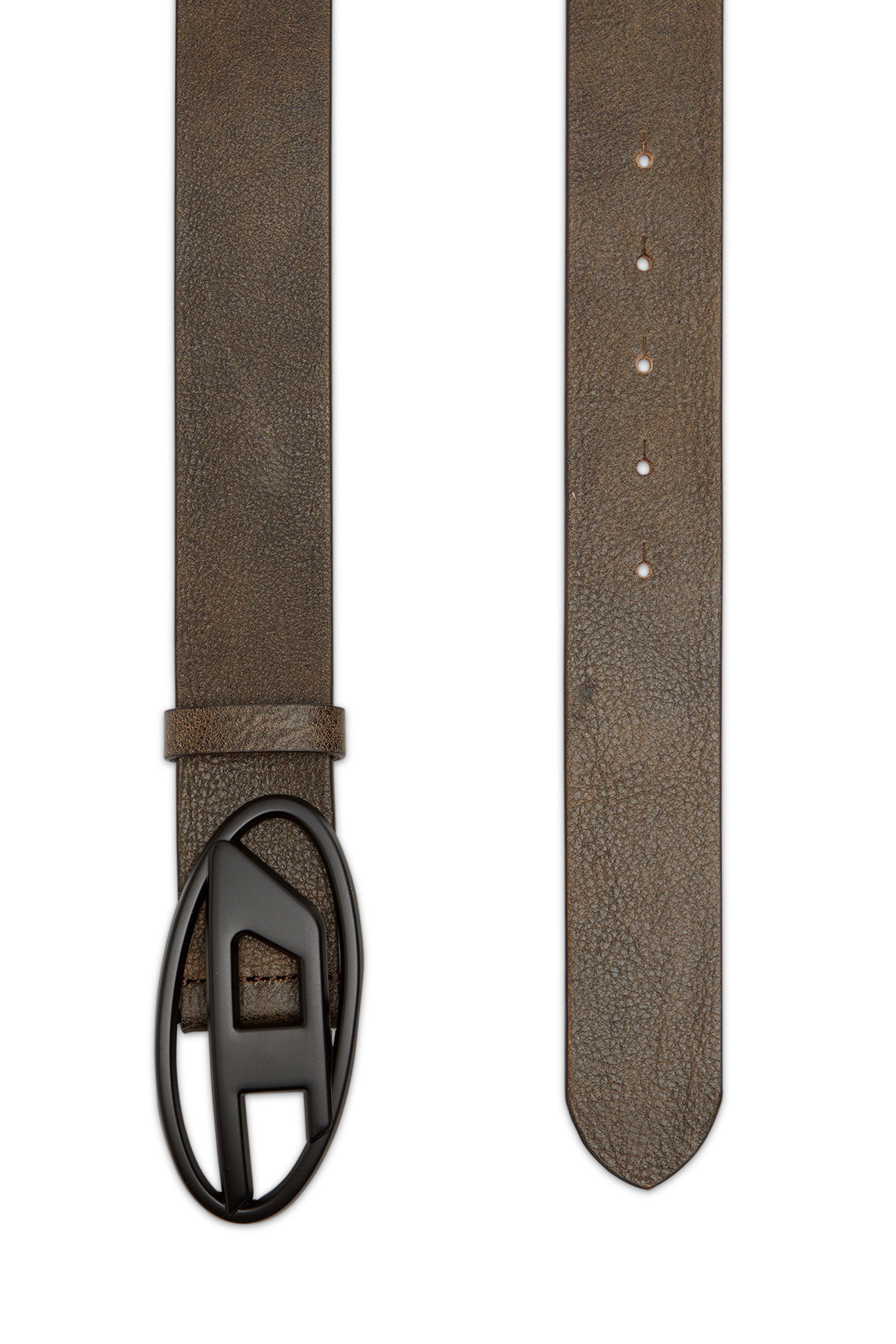 Diesel - B-1DR, Unisex Belt in treated leather in Brown - Image 2