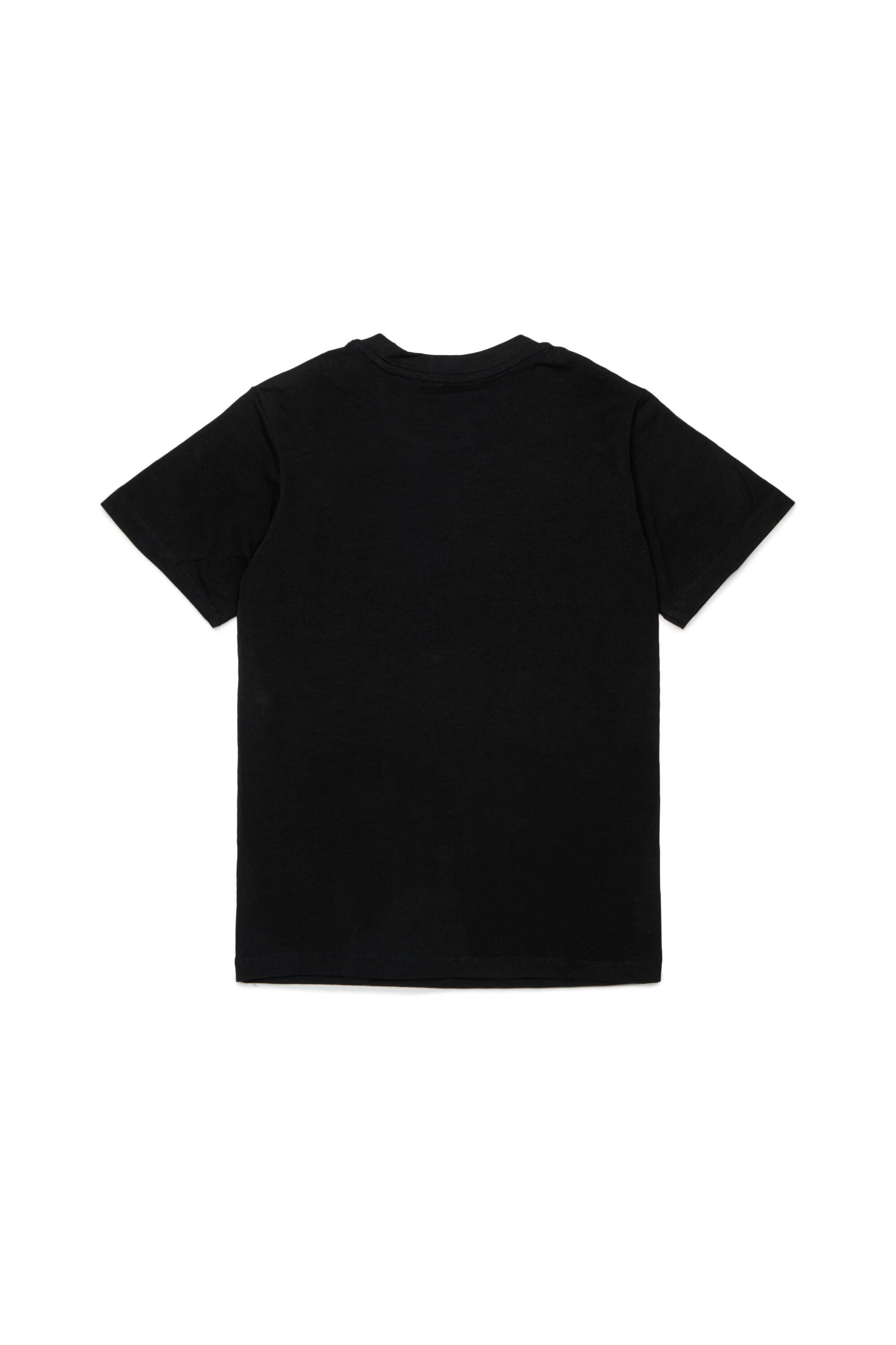 Diesel - UTRIM, Man's Cotton T-shirt with logo print in Black - 2