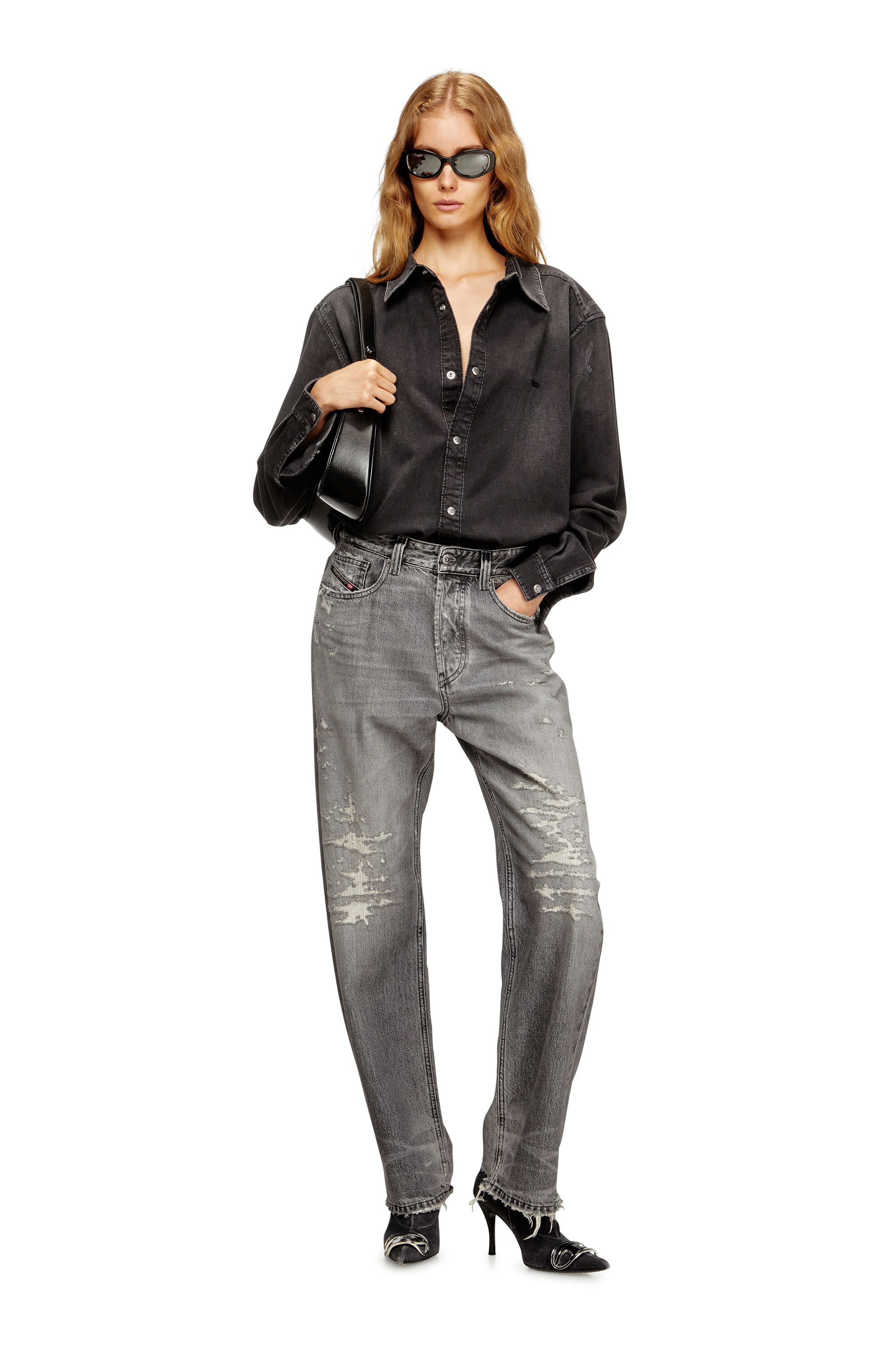 Diesel - Damen Regular Jeans 1988 D-Ark 09M64, Grau - 1