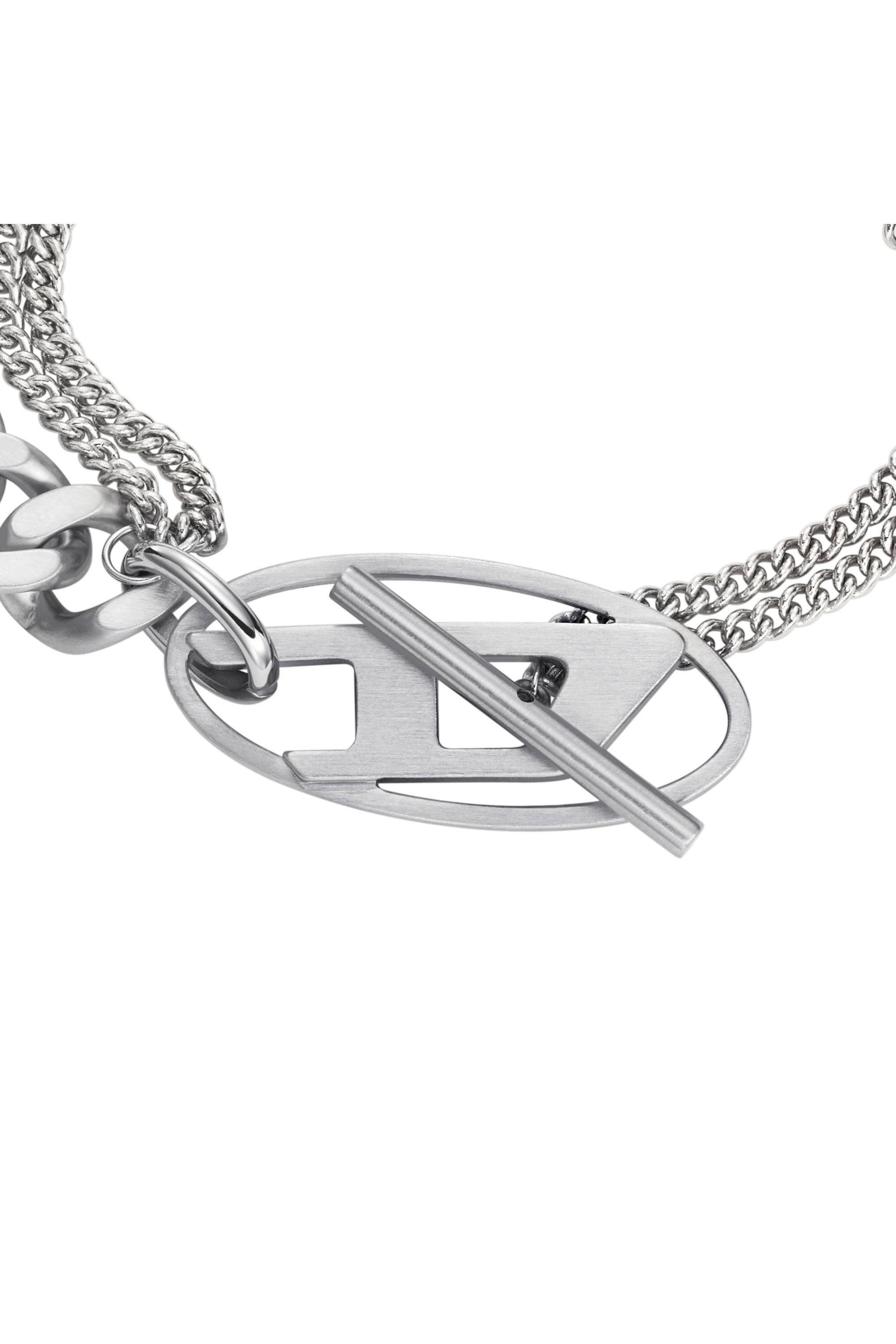 Diesel - DX1550040 JEWEL, Unisex Kettenarmband aus Edelstahl in Silber - 2
