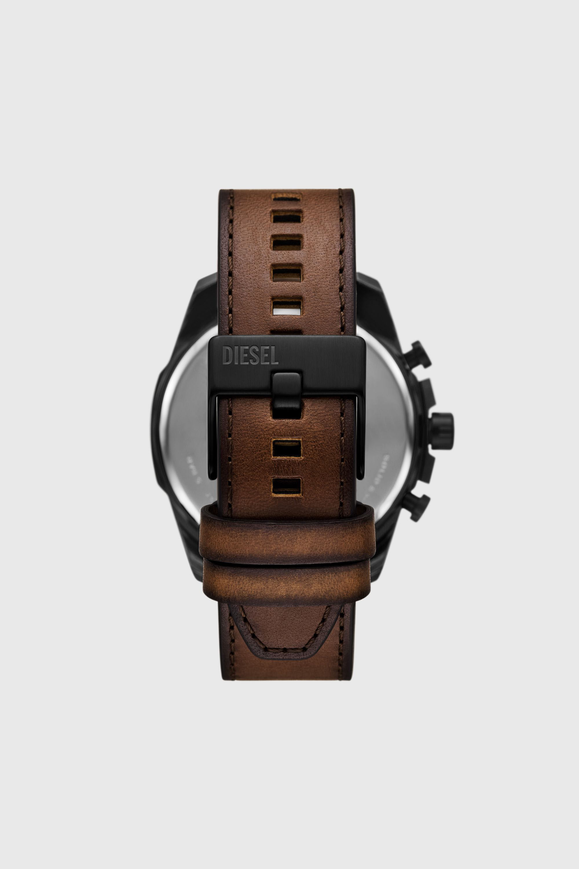 Diesel - DZ4692 WATCH, Herren Mega Chief Slim Armbanduhr aus braunem Leder in Braun - 2
