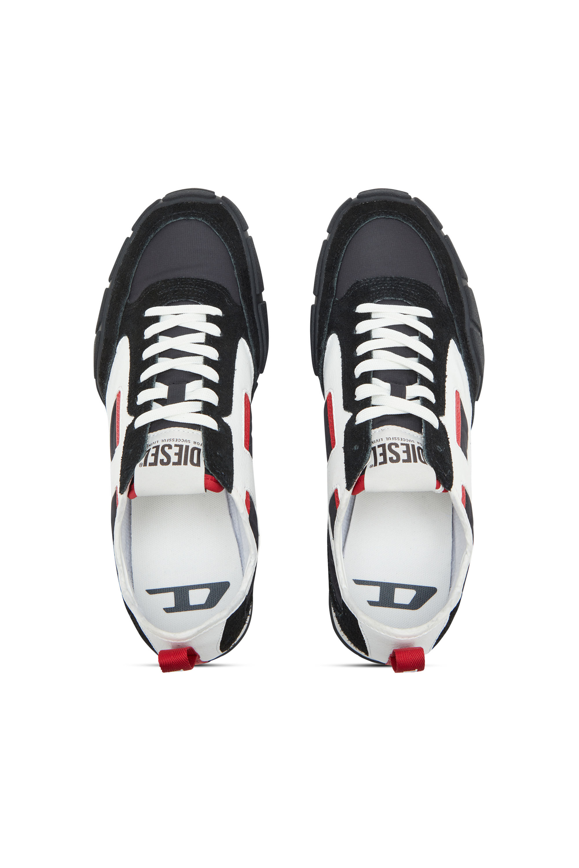 Diesel - S-PAGODHA LOW, Herren Sneakers aus Leder, Wildleder und Ripstop in null - 4