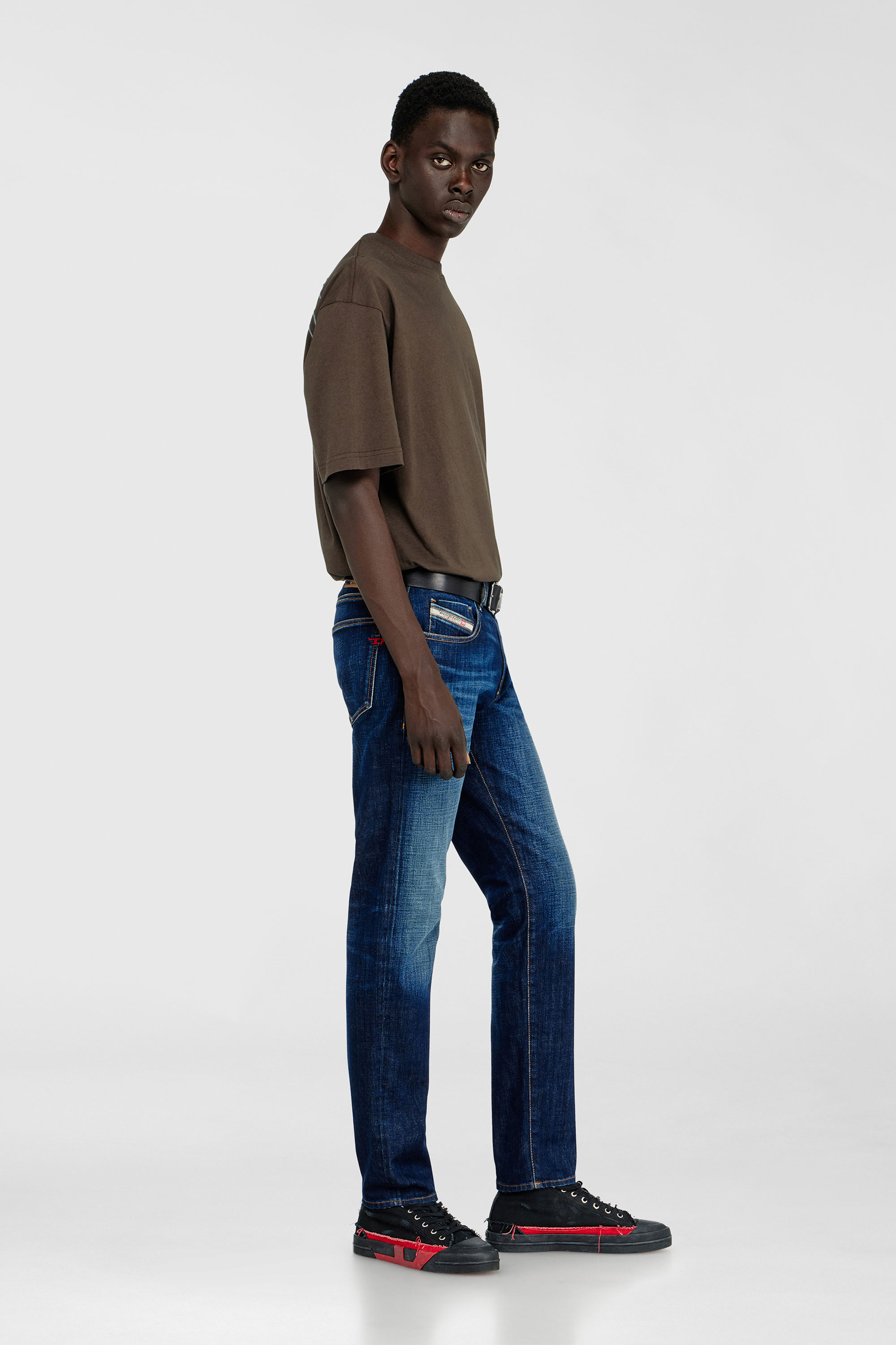 Diesel - Herren Slim Jeans 2019 D-Strukt 09L61, Mittelblau - 2