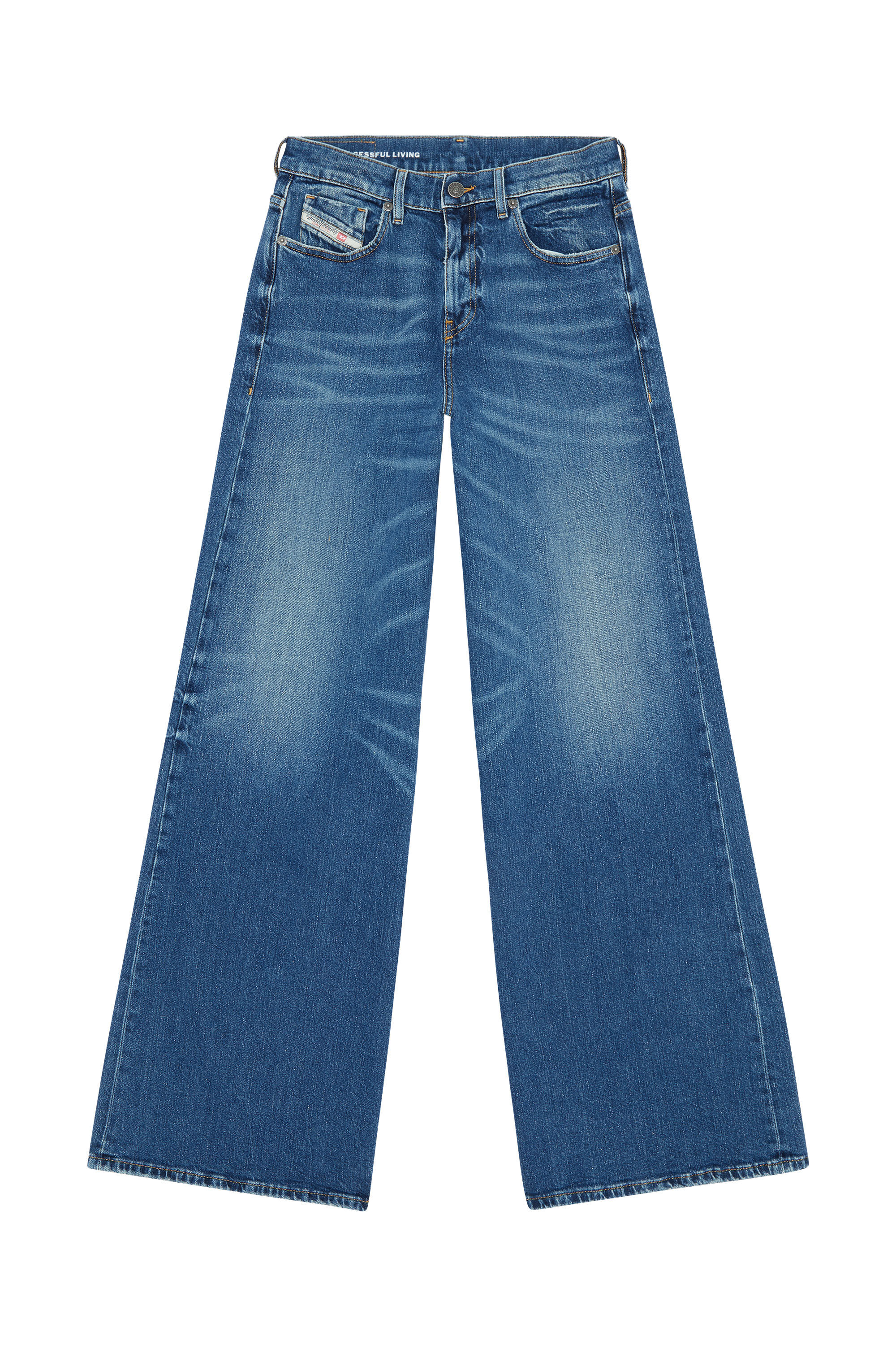 Diesel - 1978 D-Akemi 007L1 Bootcut and Flare Jeans, Mittelblau - Image 2