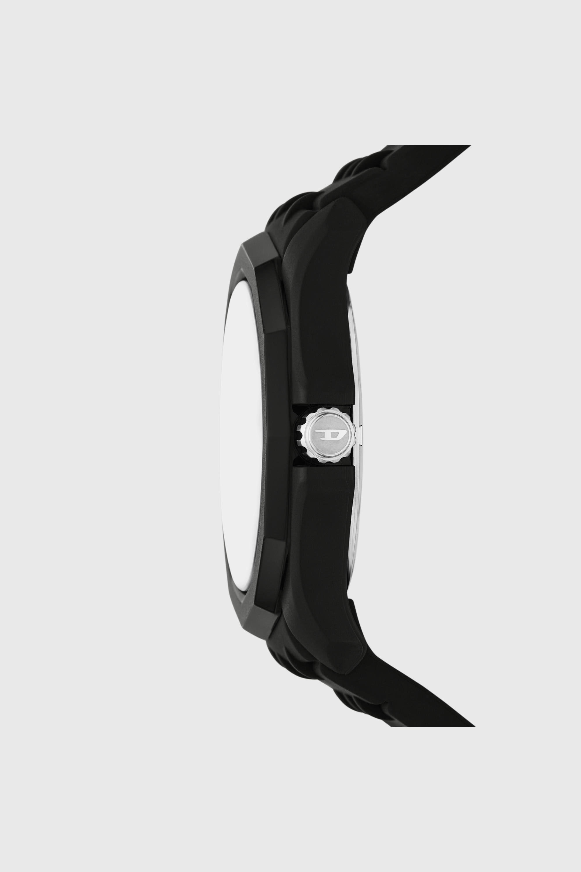 Diesel - DZ2243 WATCH, Herren Stinger Uhr aus schwarzem Silikon in Schwarz - 3