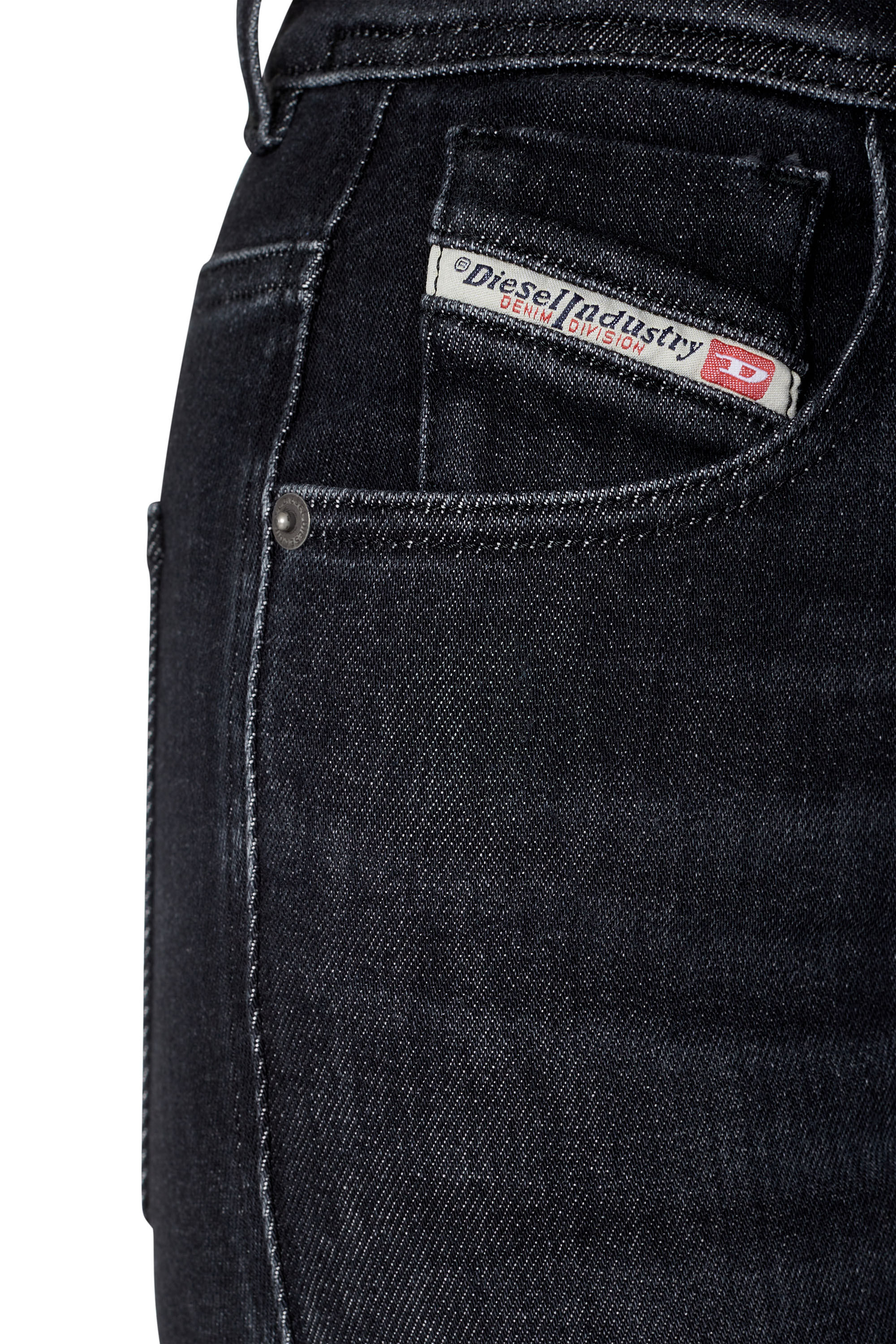 Diesel - Super skinny Jeans 1984 Slandy-High 09D96, Black/Dark grey - Image 6