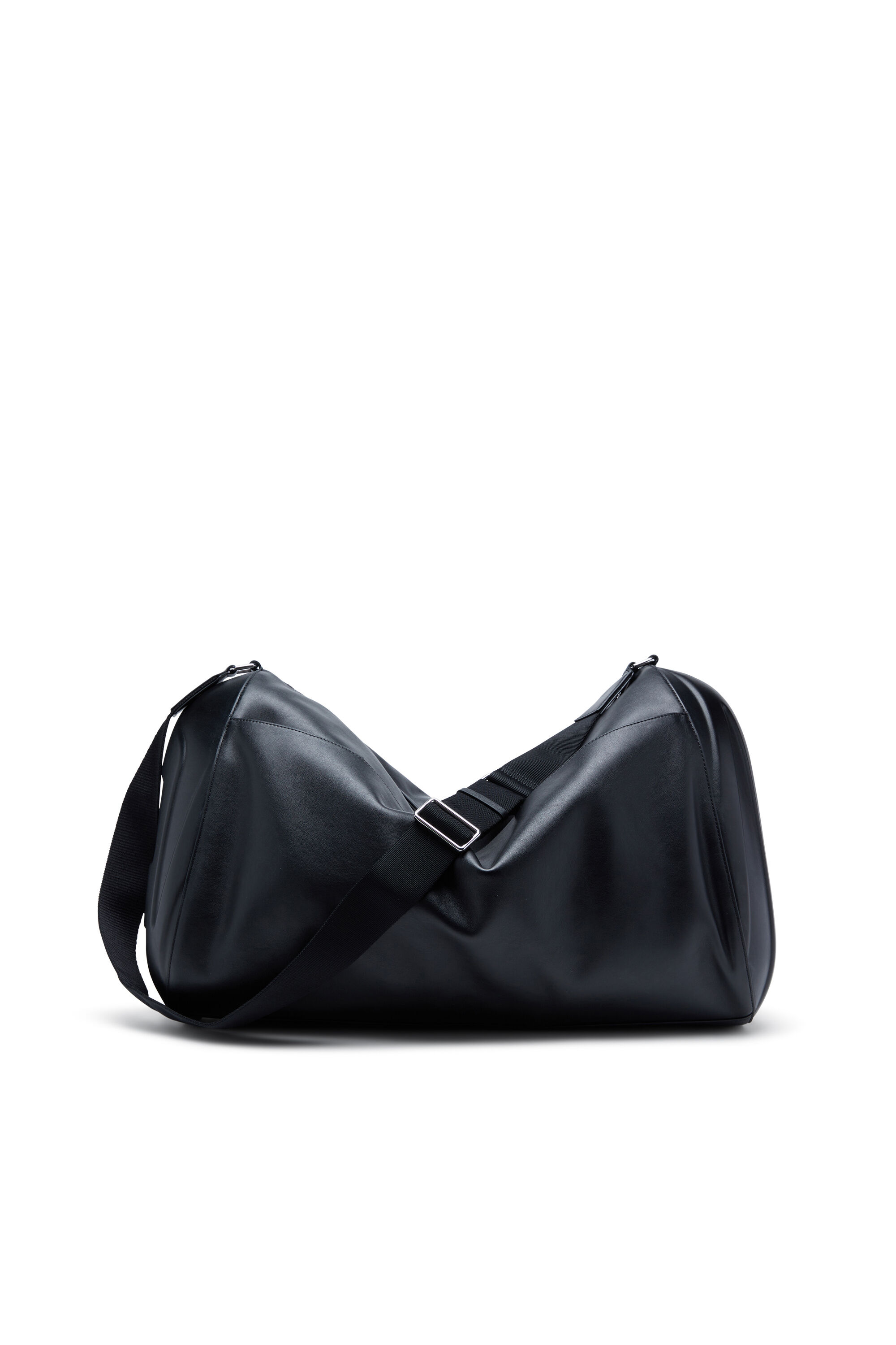 Women's Load-D-Duffle bag with hard-shell logo sides | Black | Diesel