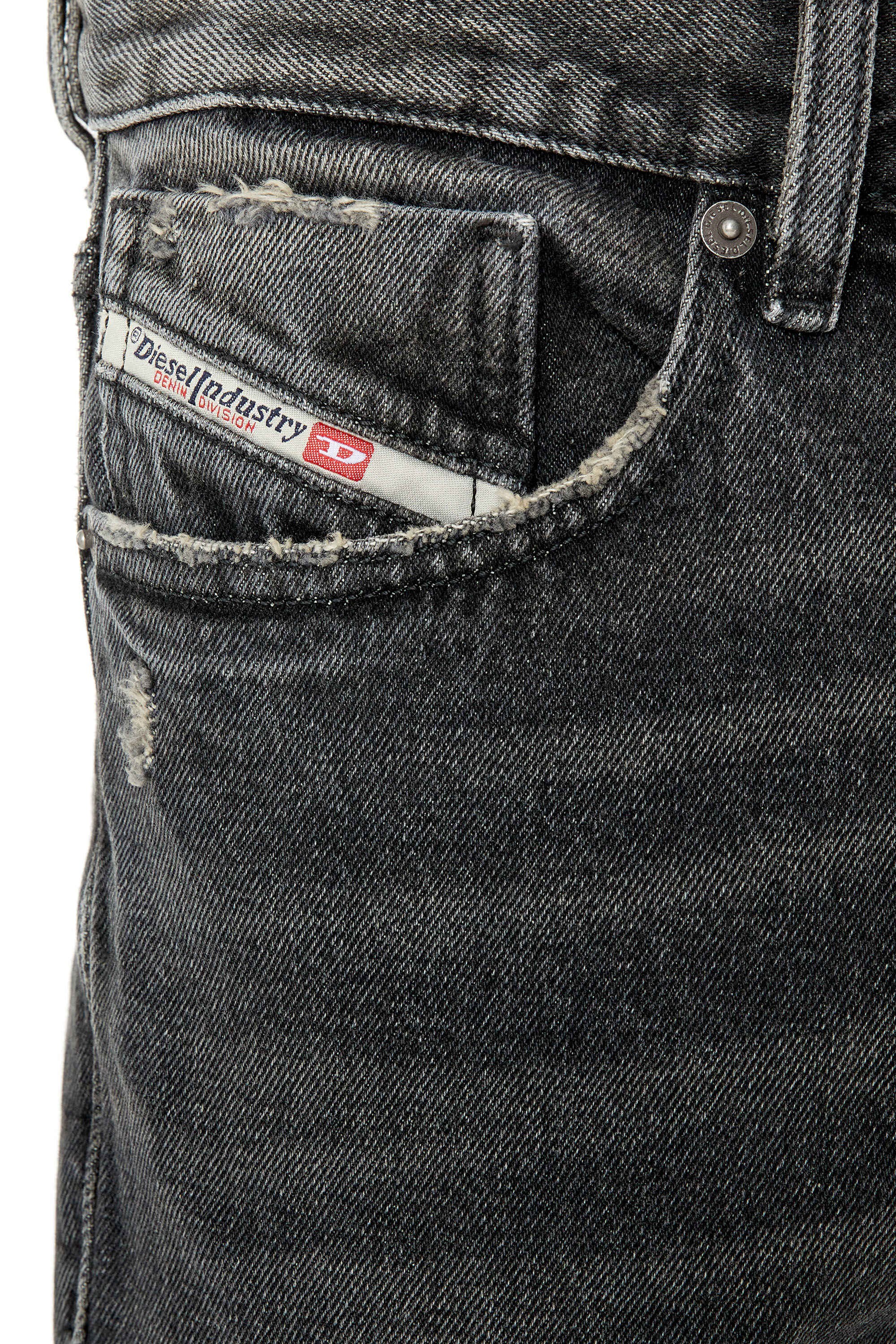 Diesel - 1995 D-Sark 007K8 Straight Jeans, Schwarz/Dunkelgrau - Image 5