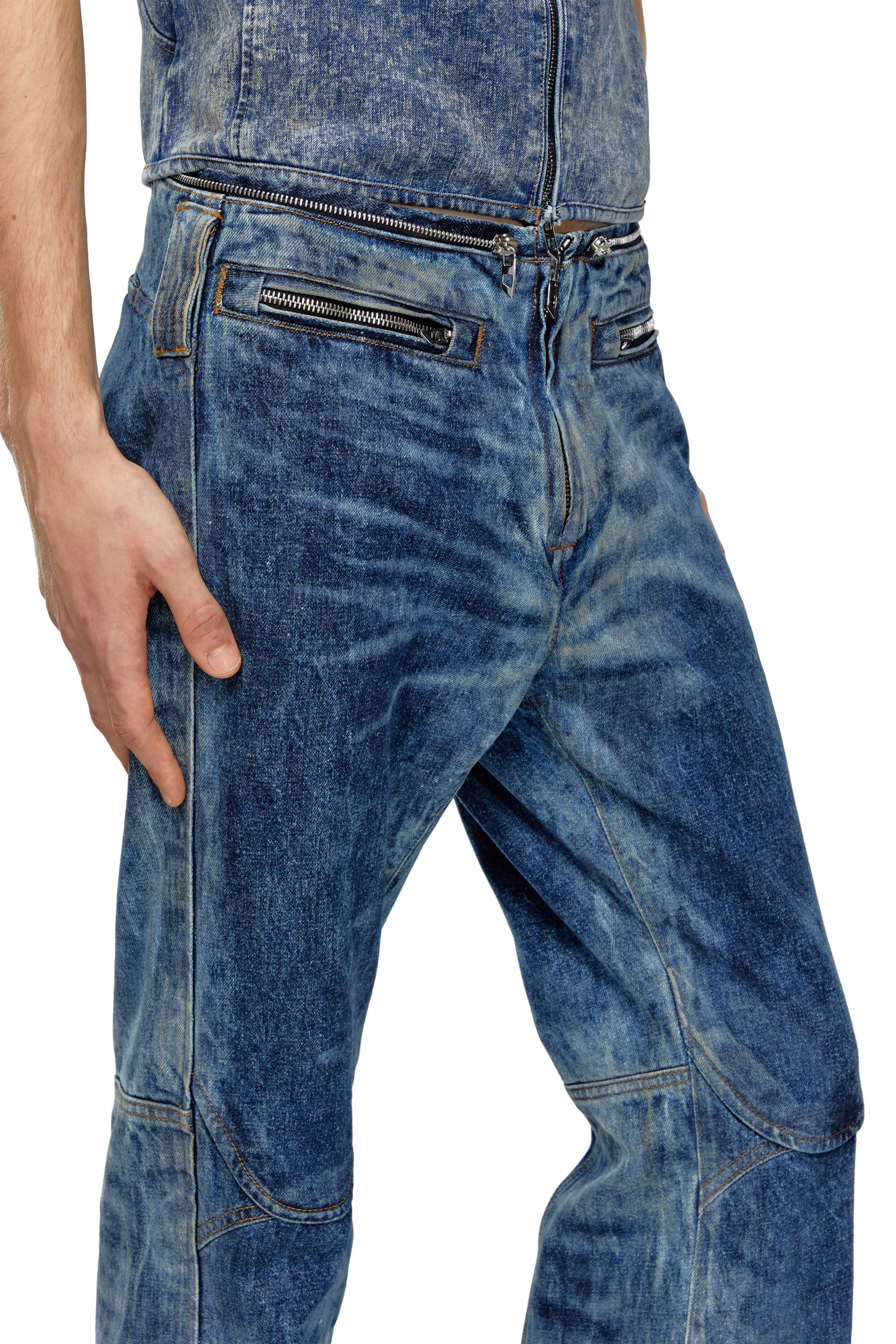 Diesel - Man Straight Jeans D-Gen 0PGAX, Dark Blue - Image 5