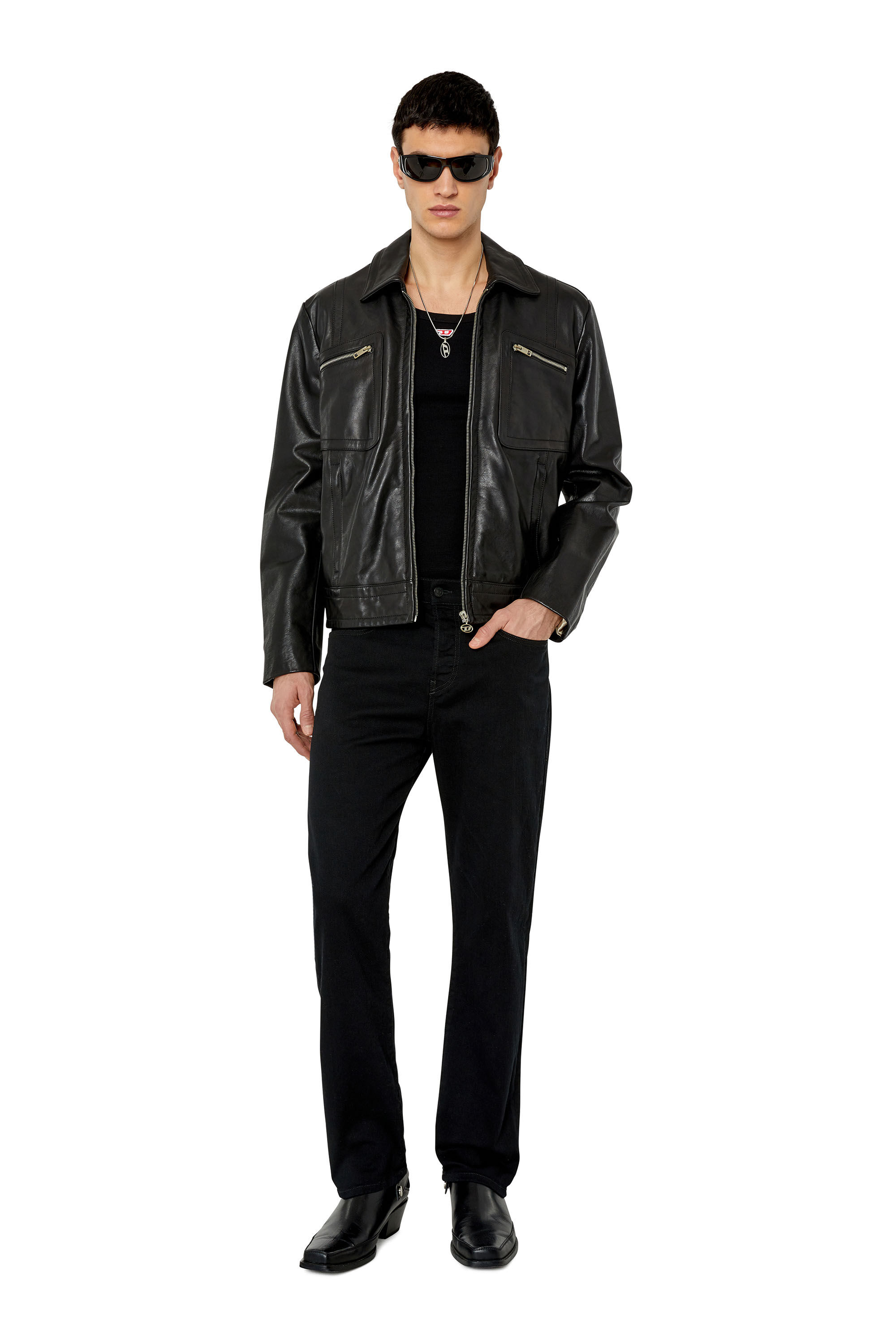 Diesel - Straight Jeans 2020 D-Viker 069YP, Schwarz/Dunkelgrau - Image 1