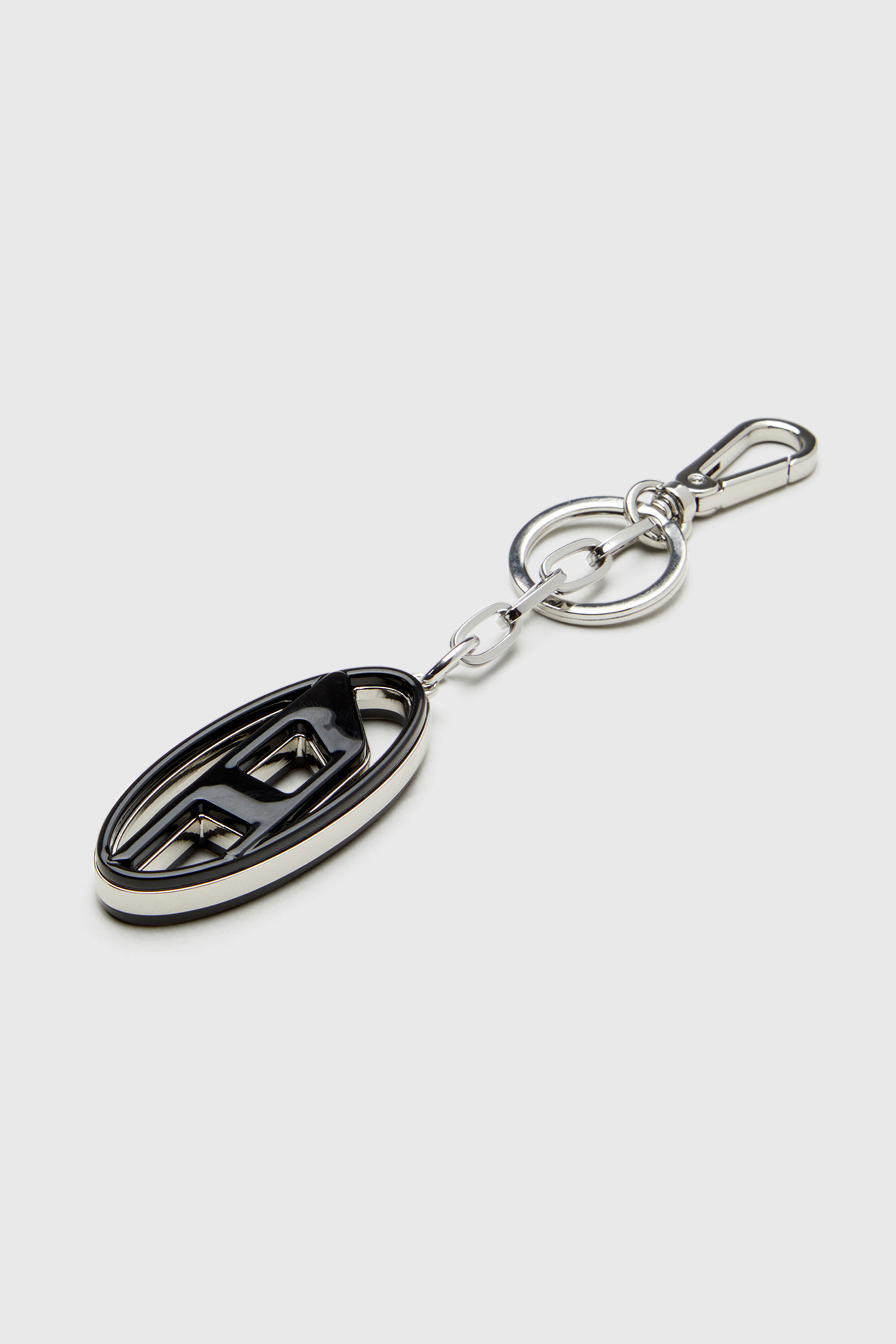Diesel - CAGE-D LAYER, Herren Oval D-Schl&uuml;sselring aus Metall und Harz in Schwarz/Silber - 3