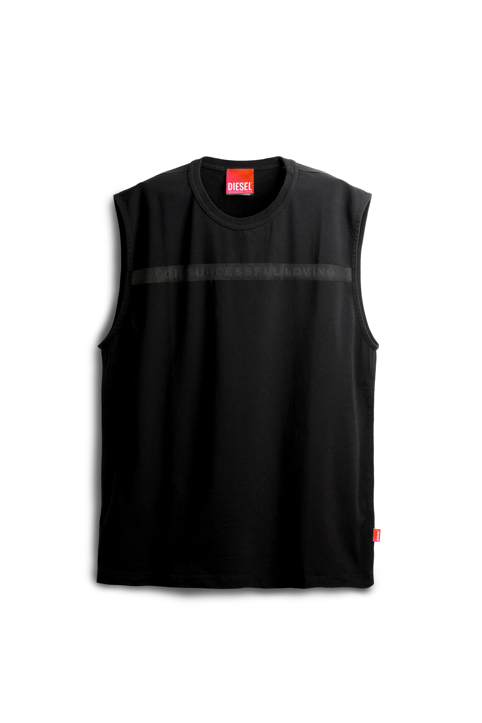 Diesel - PR-T-NORM-BISC-MATI-R, Unisex Tanktop mit For Successful Loving Logo in Schwarz - 2