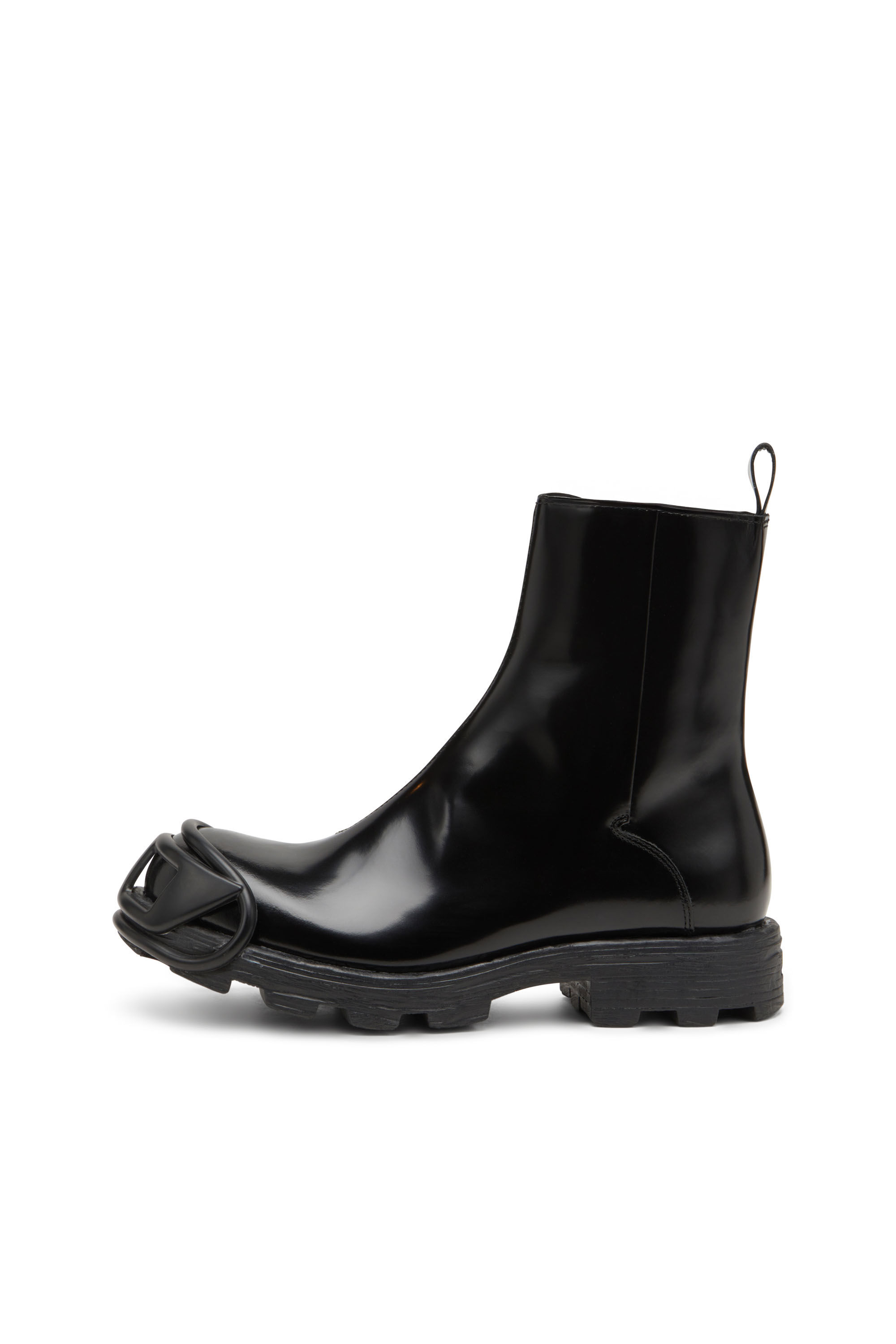 Diesel - D-HAMMER BT ZIP D, Herren D-Hammer-Chelsea Boots aus Leder mit Oval D-Zehenkappe in Schwarz - 8