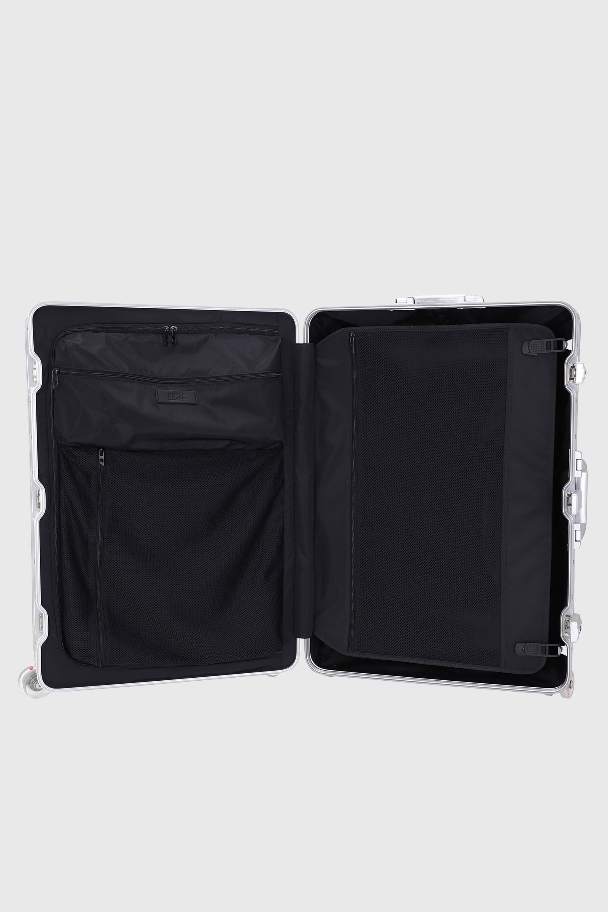 Diesel - DIESEL ALUMINUM TROLLEY- DSL002, Unisex Koffer aus Aluminium Gr&ouml;&szlig;e L in Silber - 3