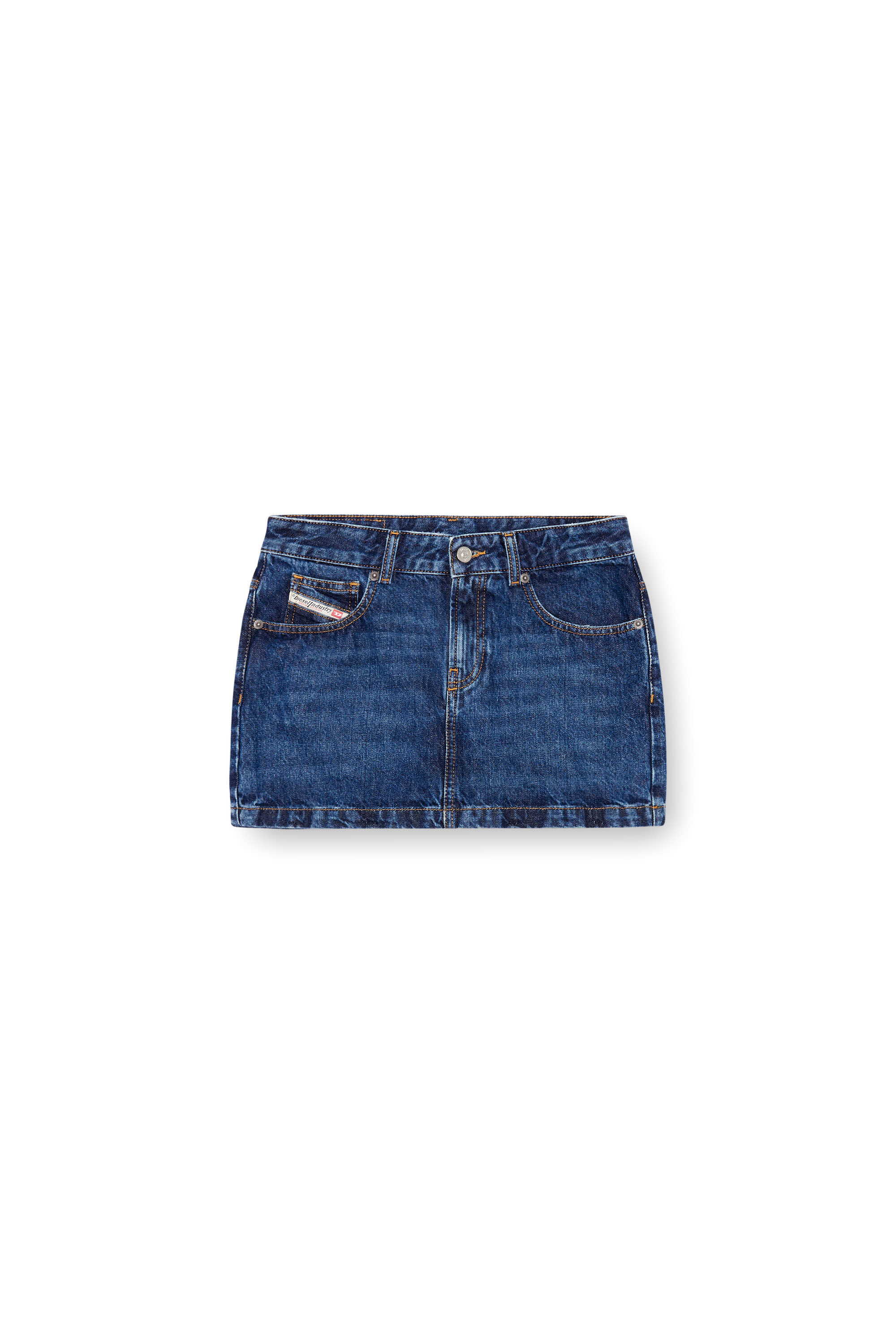 Diesel - DE-RON, Damen Minirock aus Denim in Dunkelblau - 2