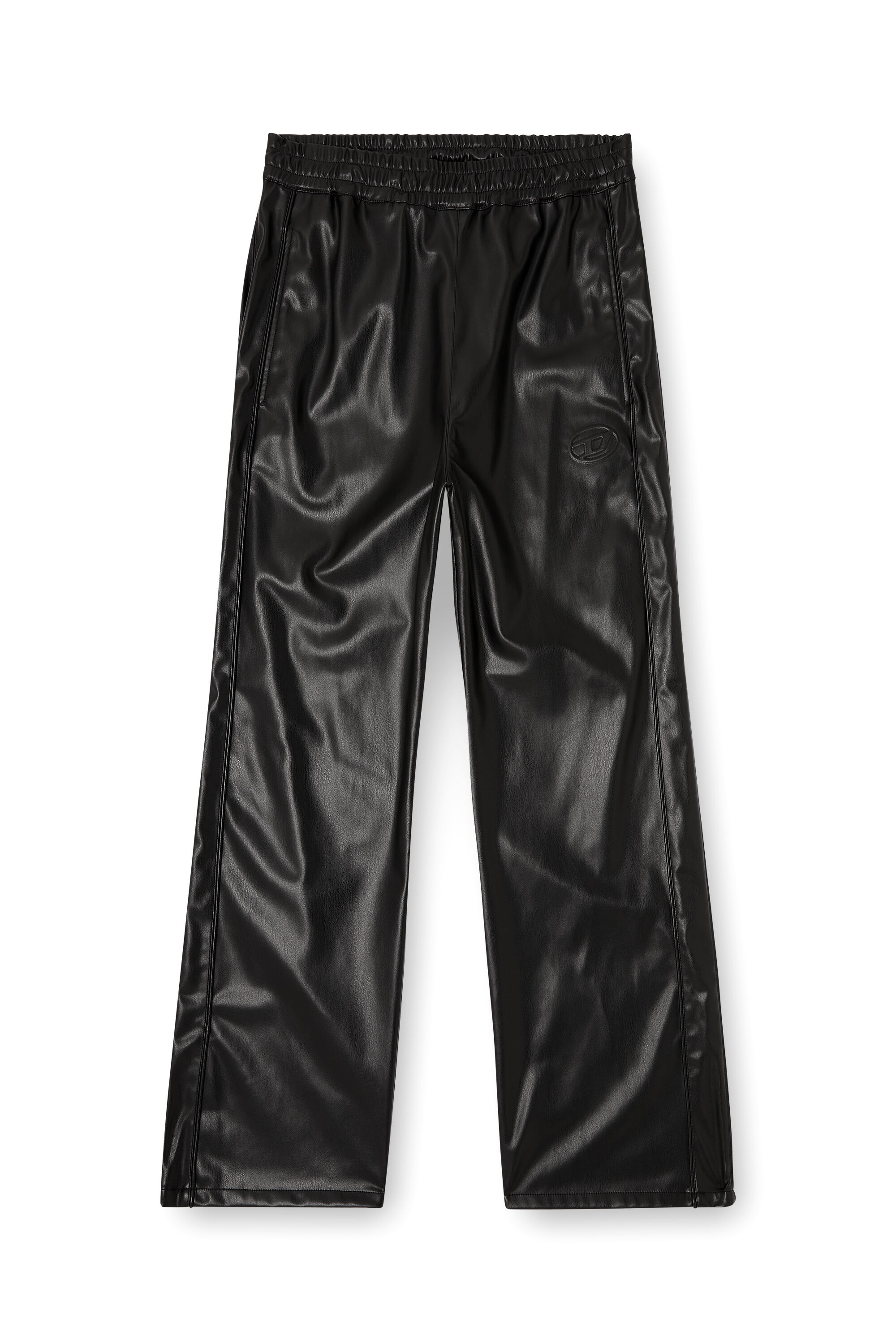 Diesel - P-ARTEN-PIPING-PGBX, Herren Trainingshosen aus beschichtetem Stoff in Schwarz - 2
