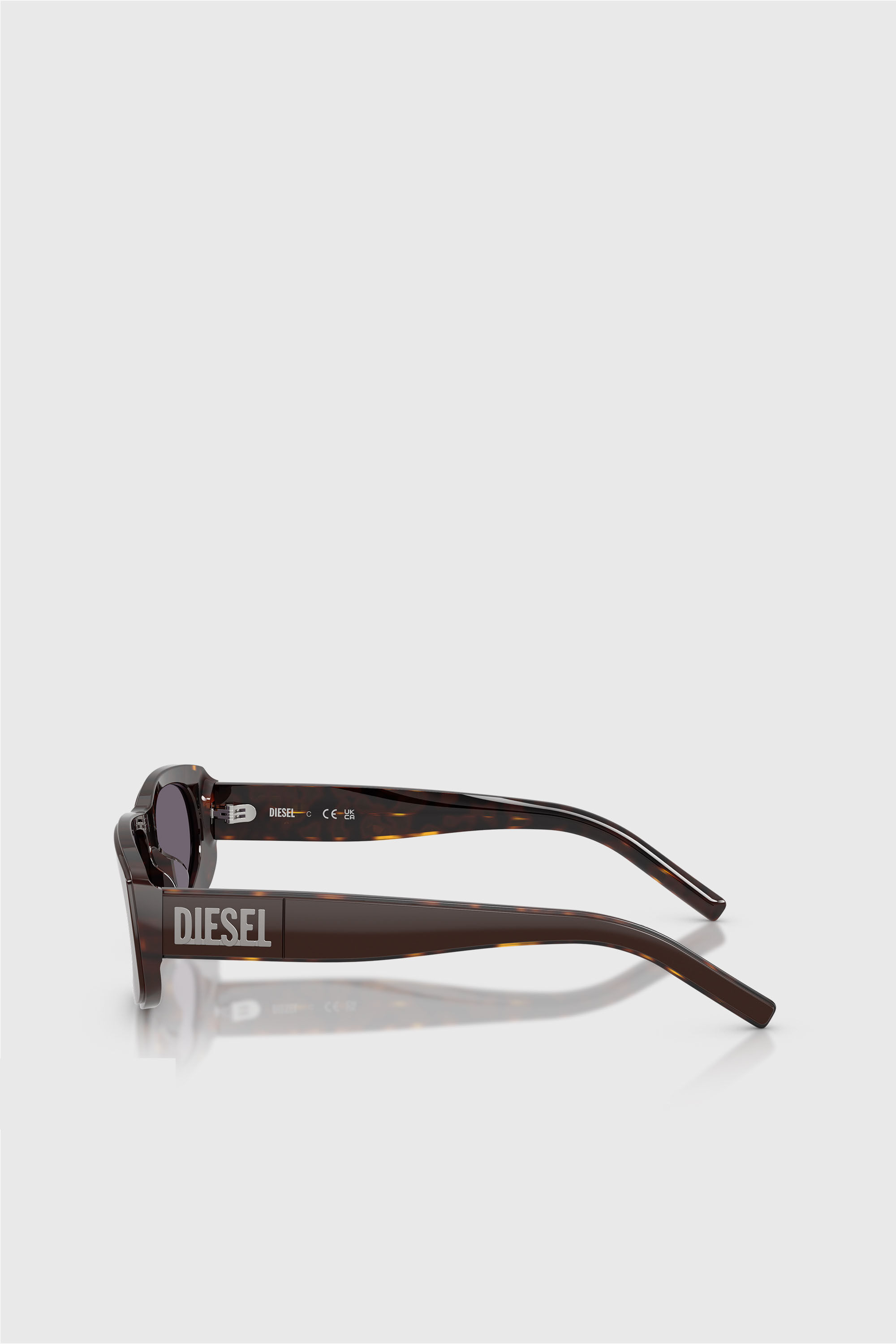 Diesel - 0DL2021U, Unisex Geometrische Sonnenbrille in Braun/Violett - 3