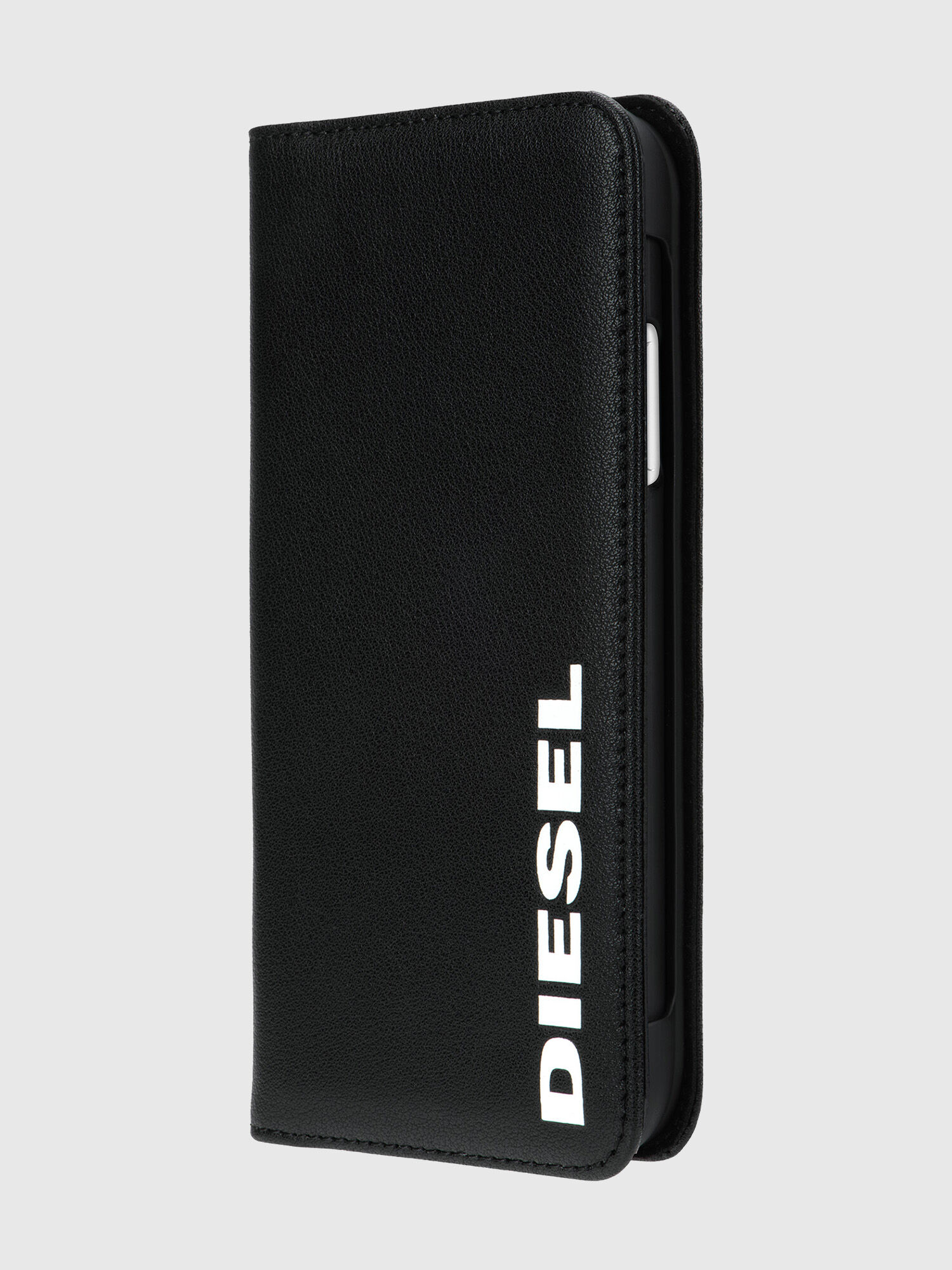 Diesel - DIPH-038-BKLVL, Unisex Zweiteiliges Klappcover für das iPhone 11 in Schwarz - 2