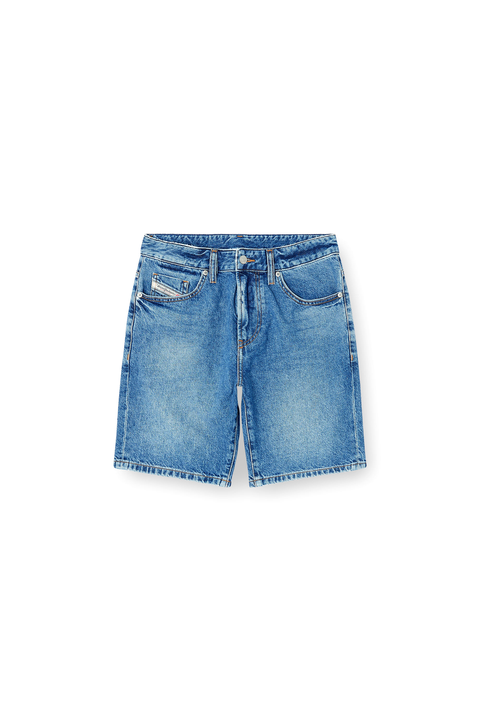 Diesel - D-FIN, Herren Schmale Shorts aus Clean-Wash-Denim in Blau - 2