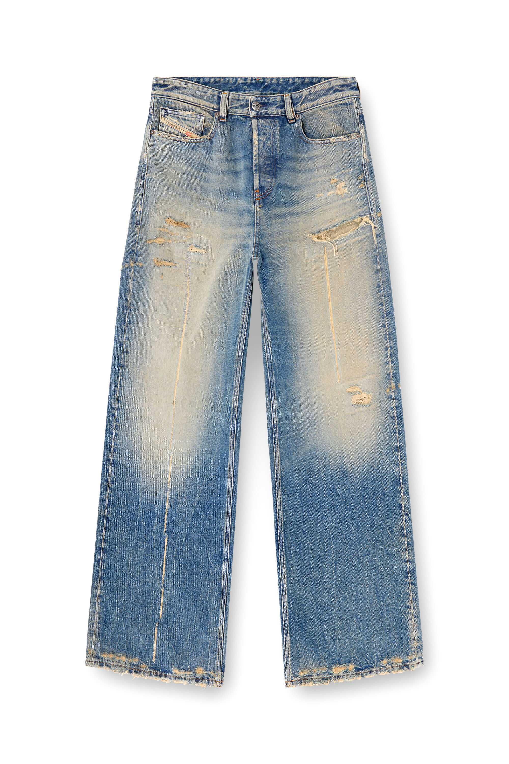 Diesel - Damen Relaxed Jeans 1996 D-Sire 09N29, Mittelblau - 2