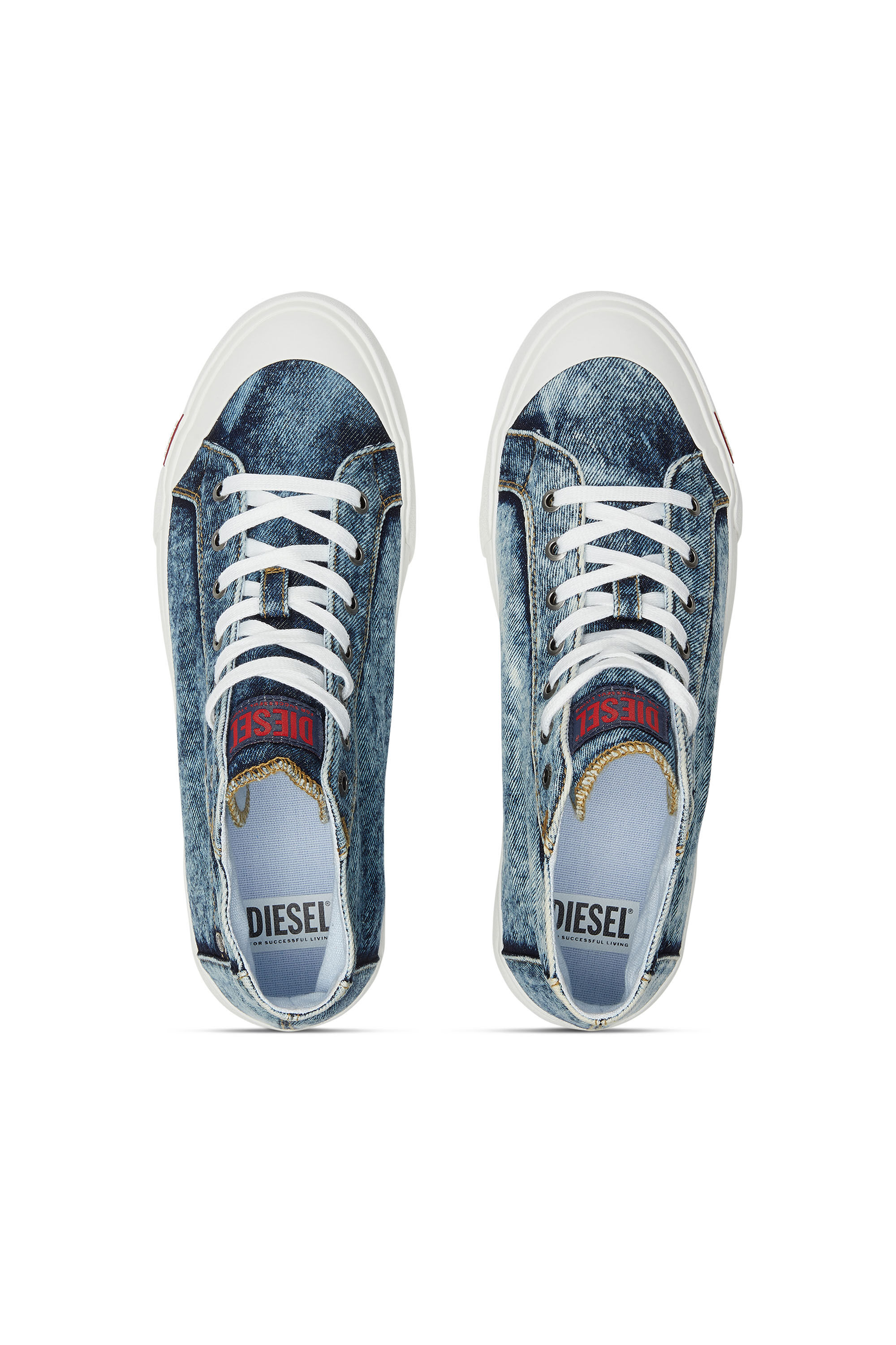 Diesel - S-ATHOS NMD MID, Herren S-Athos-High-Top-Sneakers aus Denim mit Taschendetail in Blau - 4